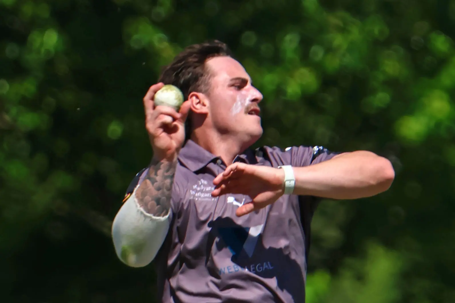 <p>PRECISION: Tyler Nanson was economical and impactful with the ball, finishing with 4/27. PHOTOS: Janet Watt</p>\\n