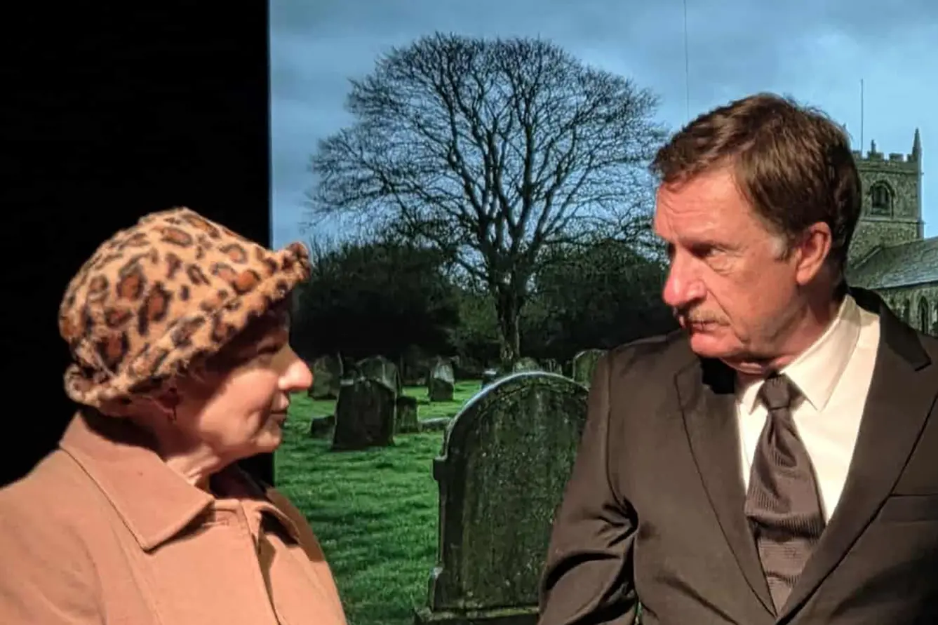 <p>STAGE IS SET: Rose Sexton and Shane Douthie play Diana Trent and Tom Ballard in the Wangaratta Players production Waiting for God, which opens this weekend at the Stage Door Studio in Wangaratta. PHOTO: Barb Ryan</p>\\n