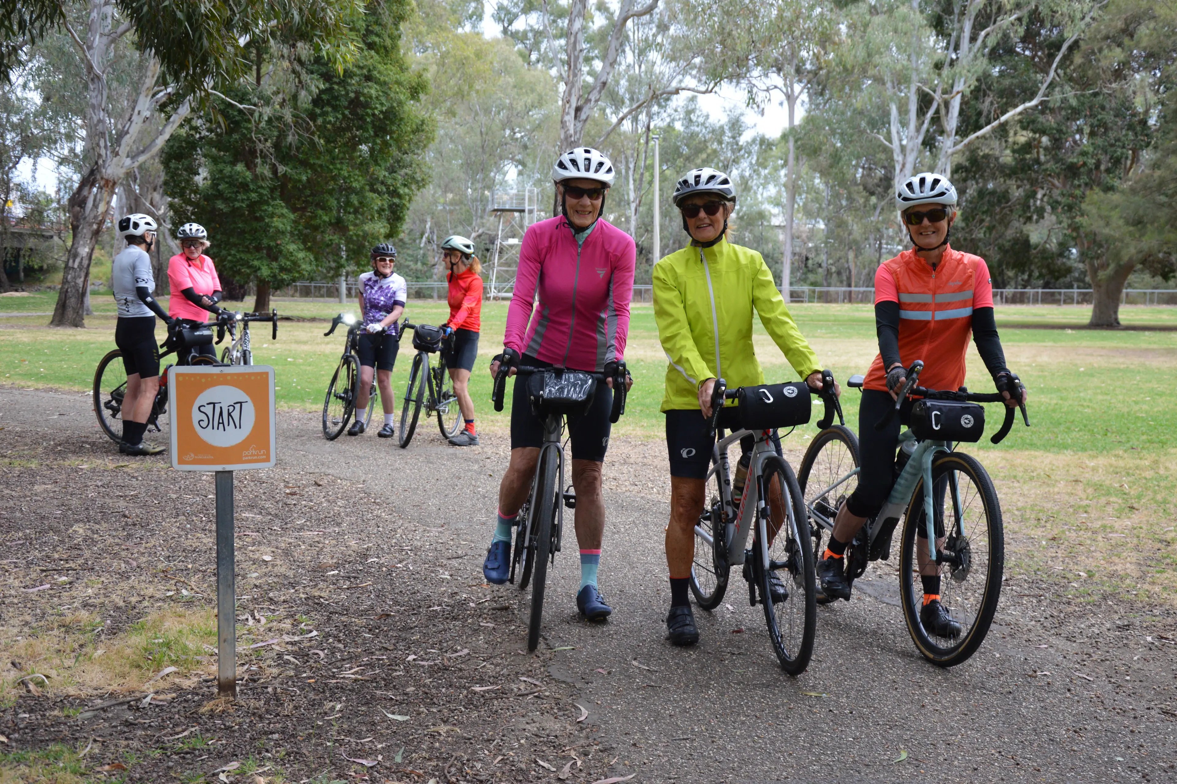 <p>SAFE PRACTICE: Gyll Lambert, Lyn Mackay, Jenny Dickinson and friends, are among the many local cyclists who regularly ride together during the spring season. RoadSafe North East is encouraging shared respect between bike riders and motorists on our roads. PHOTO: Anita McPherson</p>\\n