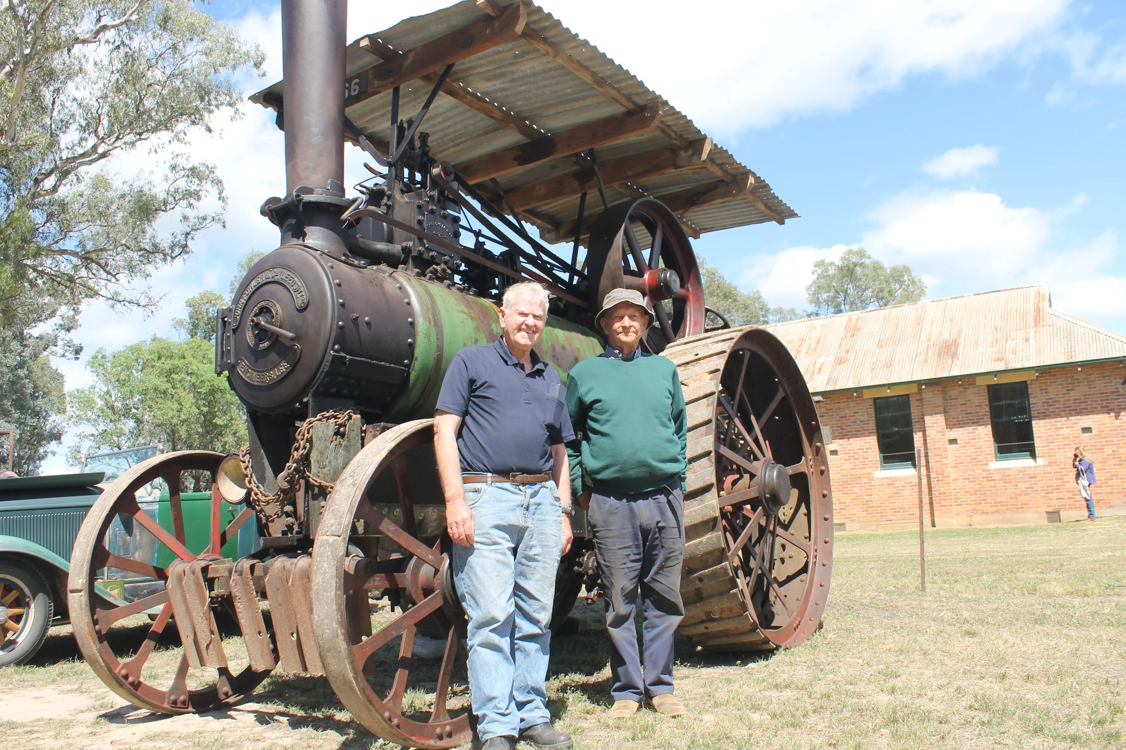 <p>100 YEAR LEGACY: Kevin Wadley and Robin Gibb were among the community members who gathered on Sunday to celebrate the centenary of Bobinawarrah Soldier Memorial Hall. PHOTO: Jordan Duursma </p>\\n