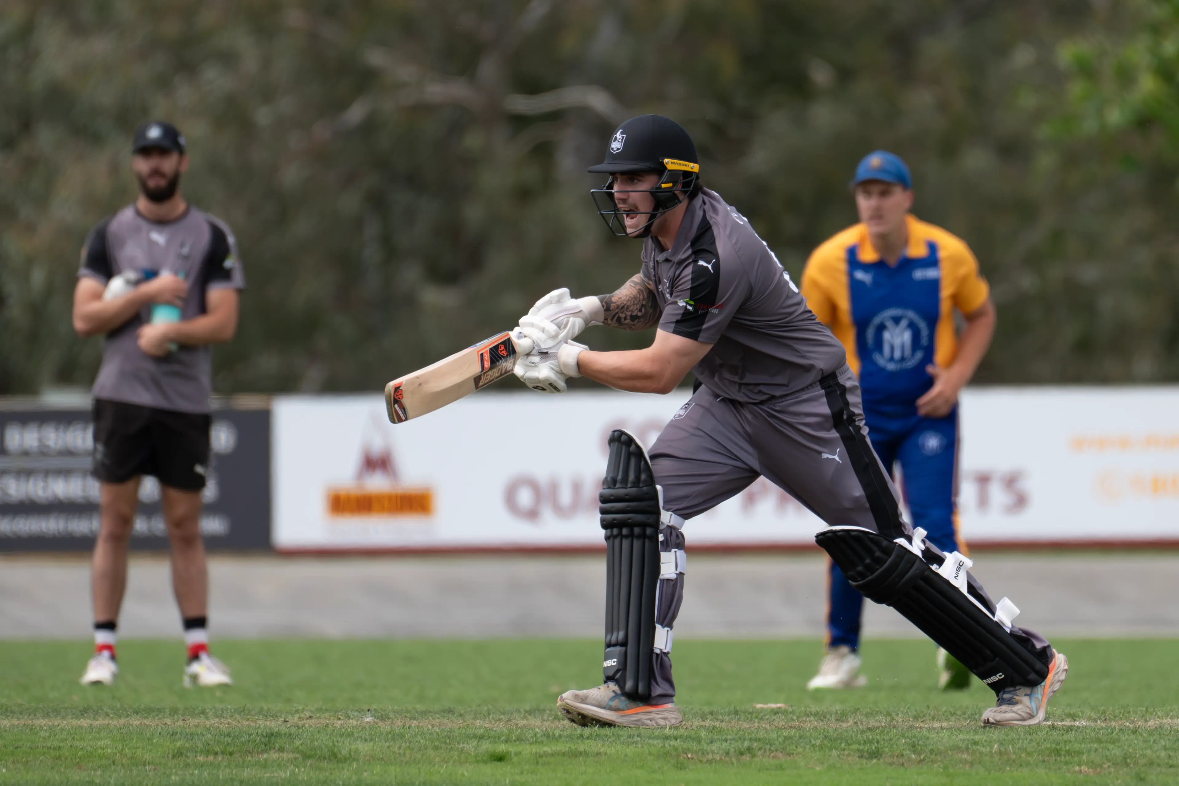 <p>RUN THERE: Tyler Nanson calls for the single in the Magpies\\' loss to Yarrawonga Mulwala on Saturday. PHOTOS: Melissa Beattie</p>\\n