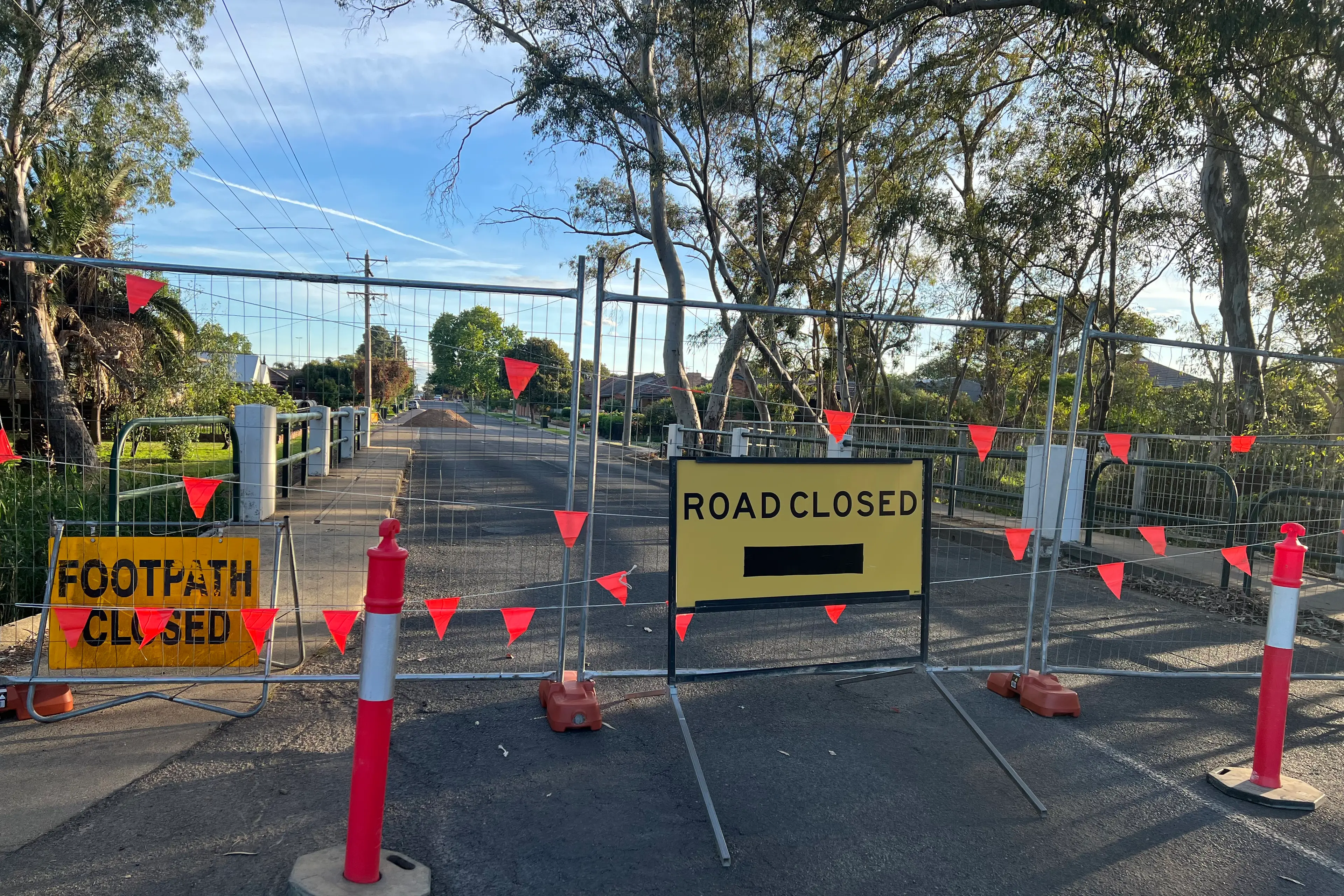 <p>NO THROUGH ROAD: Swan Street access has been off limits since Monday and this will mainly be the situation until 15 April next year.</p>\\n