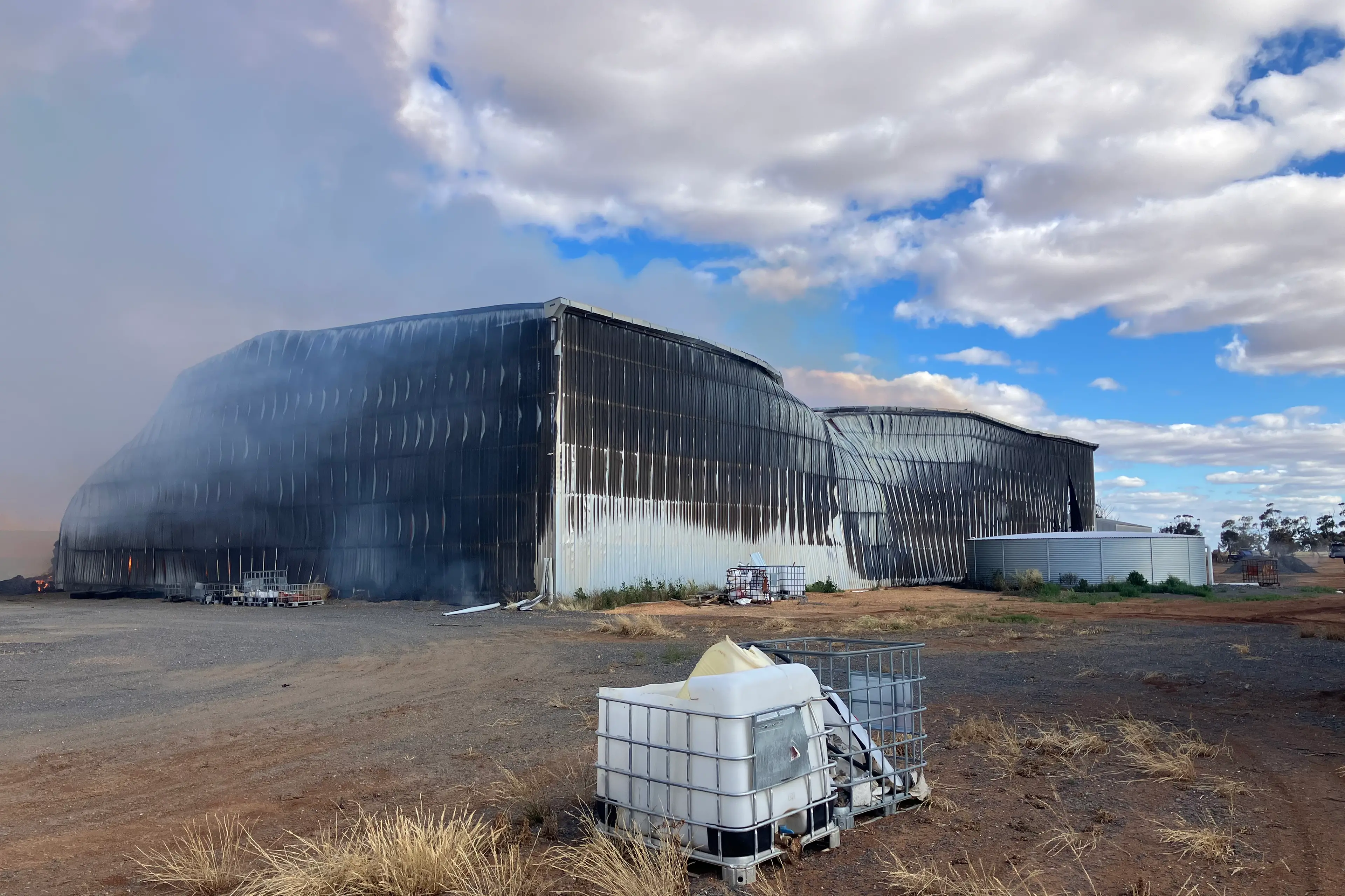 <p>BURNT STACK: CFA are urging farmers to take extra care around their hay this season, after a spate of fires in the north-west of the state.</p>\\n