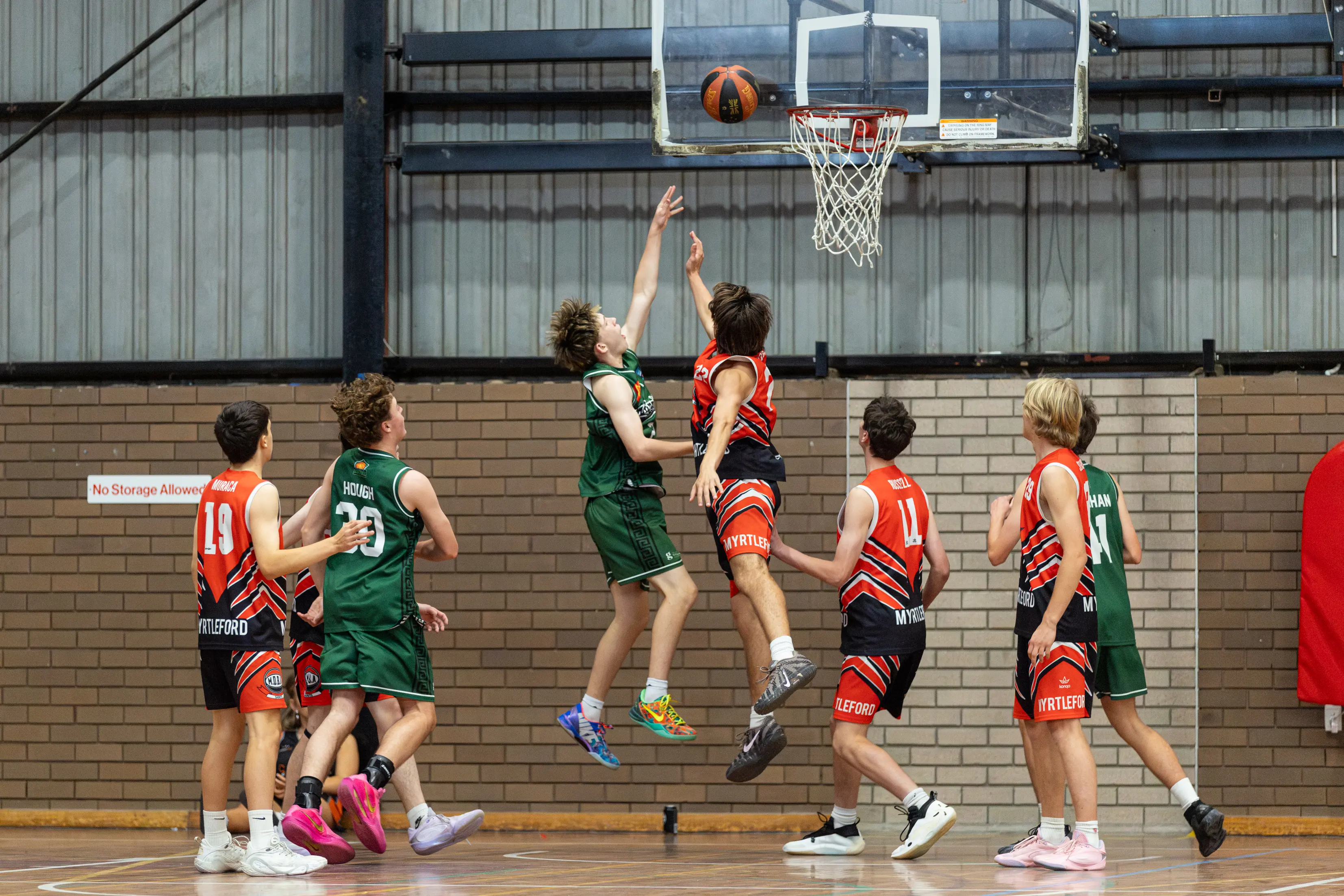 <p>TO THE RIM: Connan Hart goes for the layup in his match for Wangaratta against Myrtleford. PHOTO: Marc Bongers</p>\\n