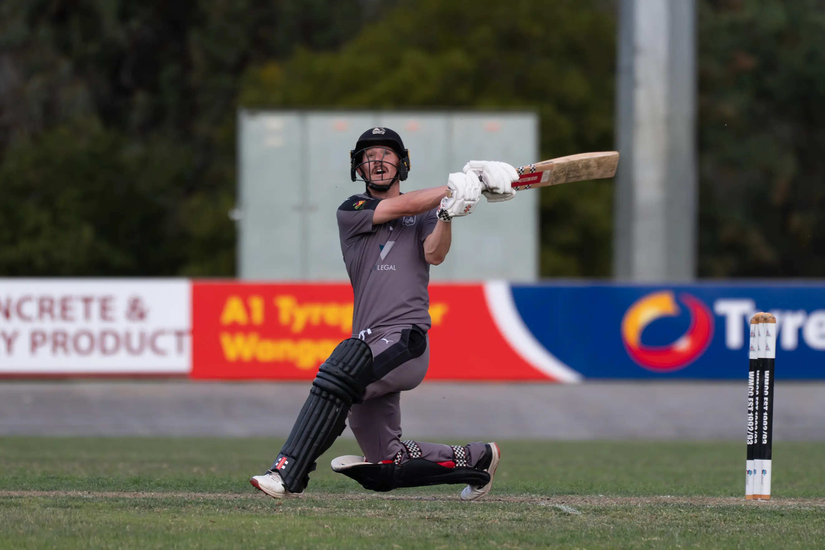 <p>HUGE HIT: Jack Davies gets underneath one and launches it. PHOTO: Melissa Beattie</p>\\n