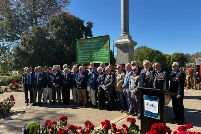 <p>TIME TOGETHER: Vietnam veterans gathered at the Wangaratta Cenotaph on Thursday evening, along with a number of local residents, for a service held as part of the reunion of the Headquarters of the 1st Australian Task Force (HQ1ATF), which was held in the rural city across the week.</p>\\n