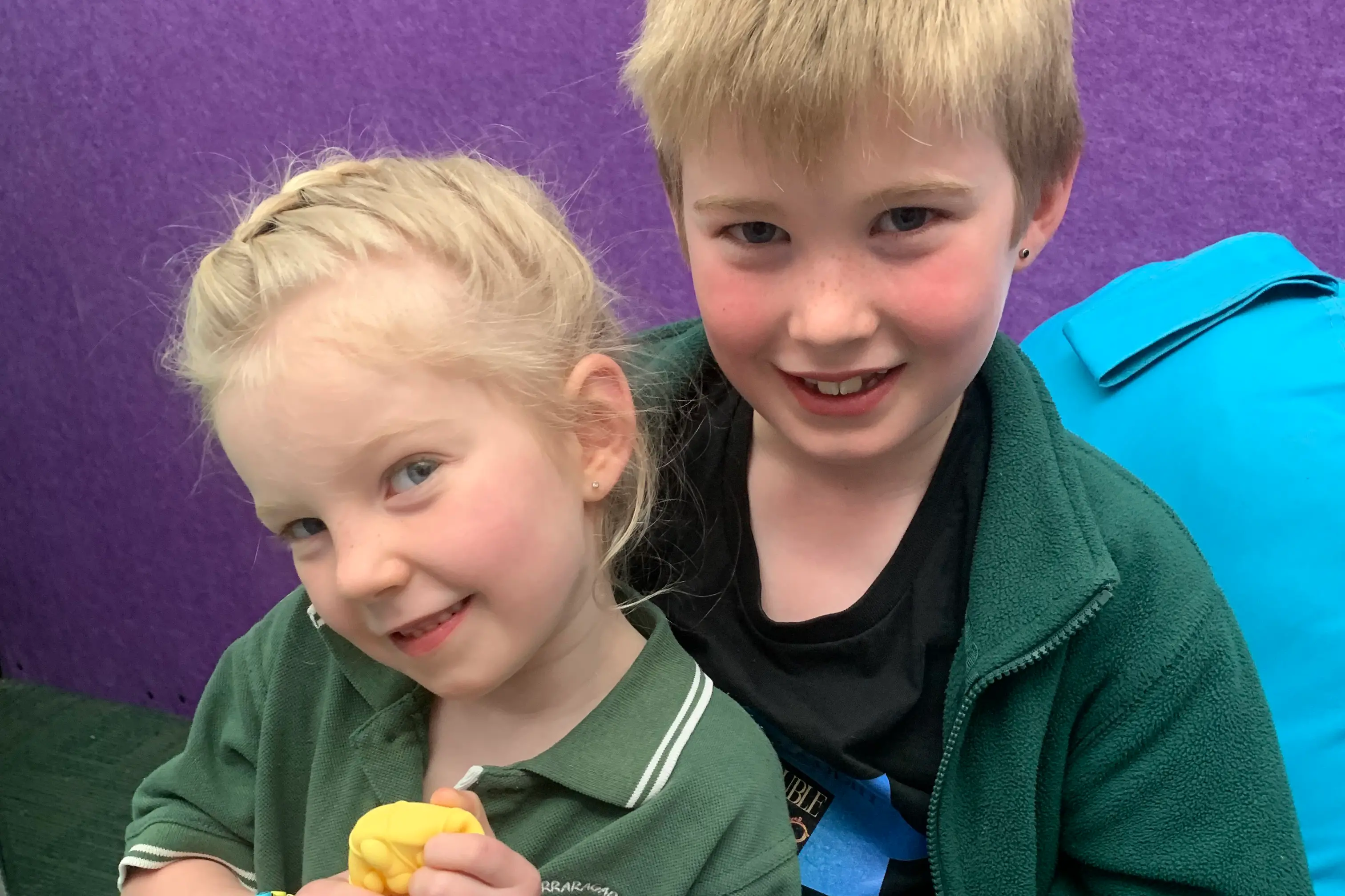 <p>FAMILY TIES: Carra student Artie Mcleod will welcome little sister Sadie to school next year.</p>\\n