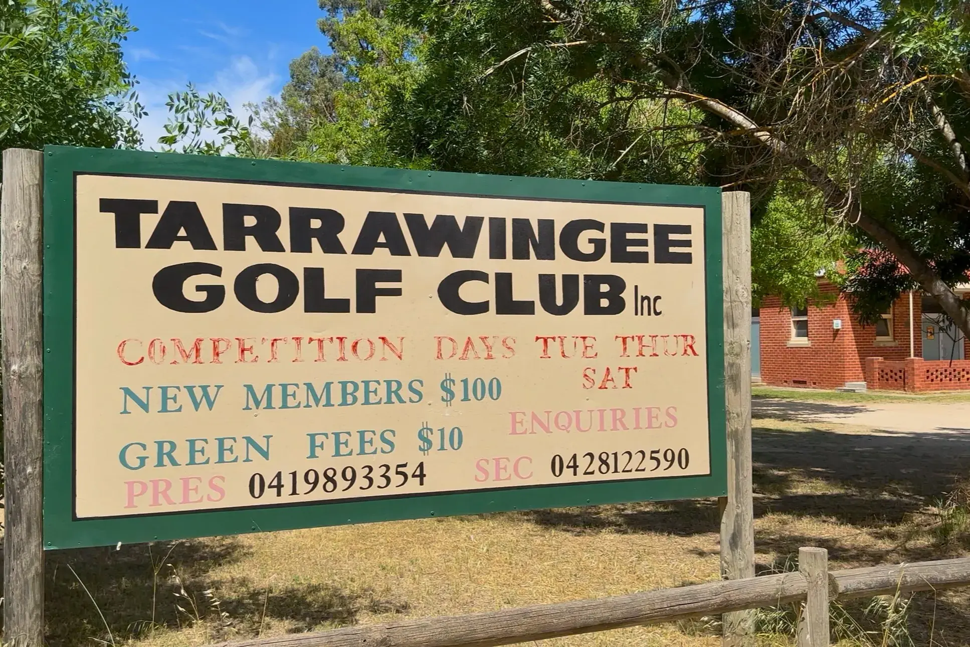 Final tee time set for Tarrawingee Golf Club
