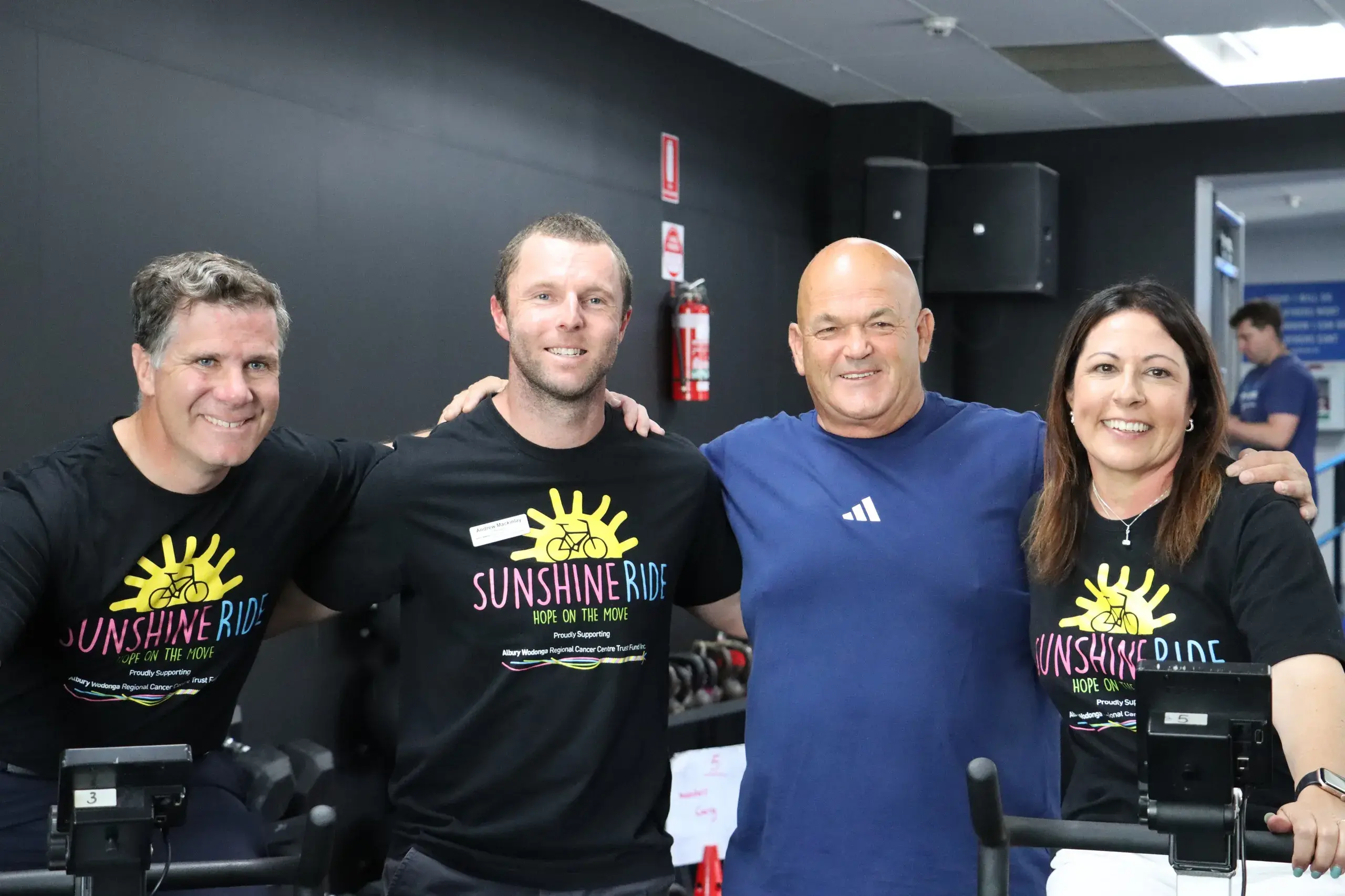 <p>JOIN US: From left Justin Clancy MP, Sunshine Ride ambassador, Andrew Mackinlay manager AWRCC Trust Fund, Steve Ballard Sunshrine Ride committee chair, and Miranda Mouat Sunshine Ride committee member at the launch of the 2026 ride.</p>\\n