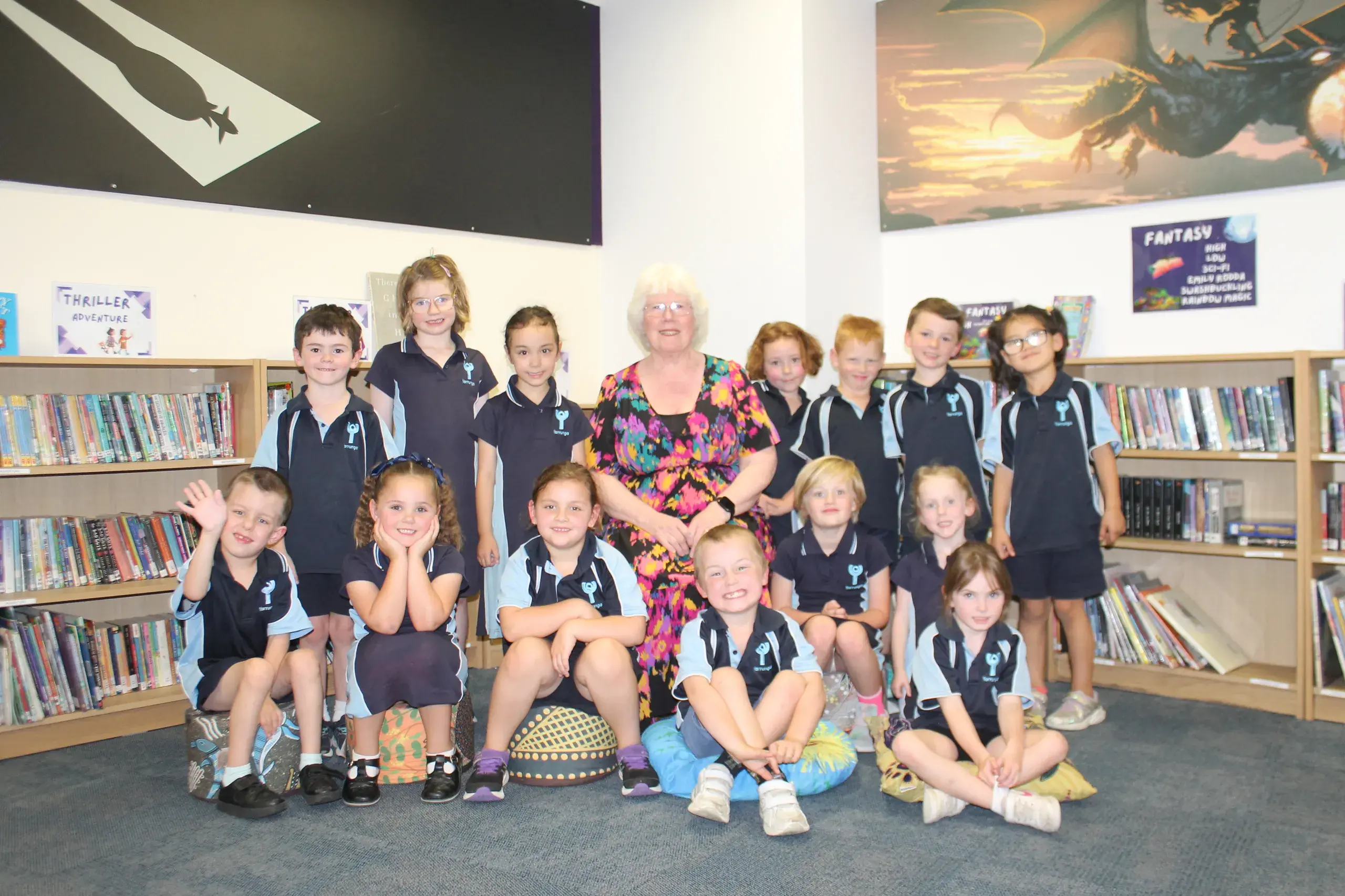 <p>SAYING GOODBYE: Judith Powell with a foundation class at Yarrunga Primary School, one of the many classes she has taught during her 37 years at the school. PHOTOS: Jordan Duursma</p>\\n