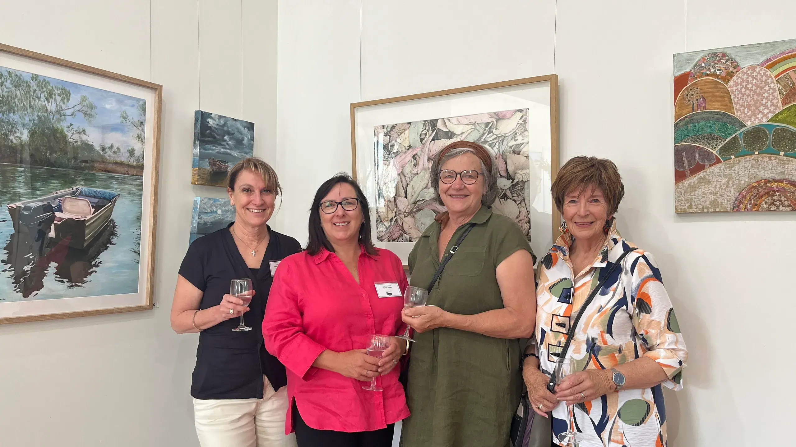 Array of local artworks admired by community