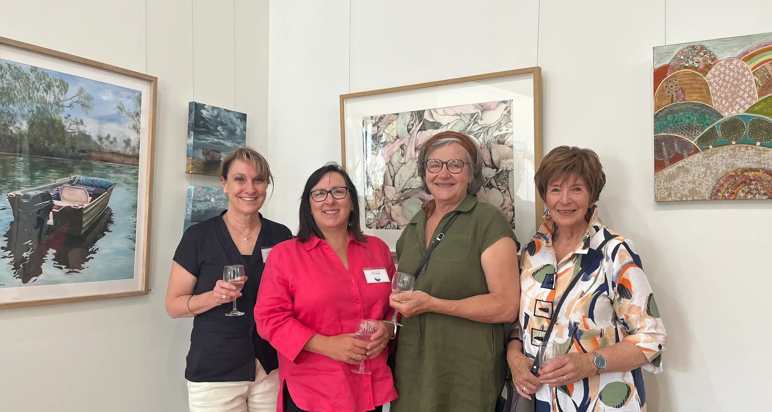 Array of local artworks admired by community