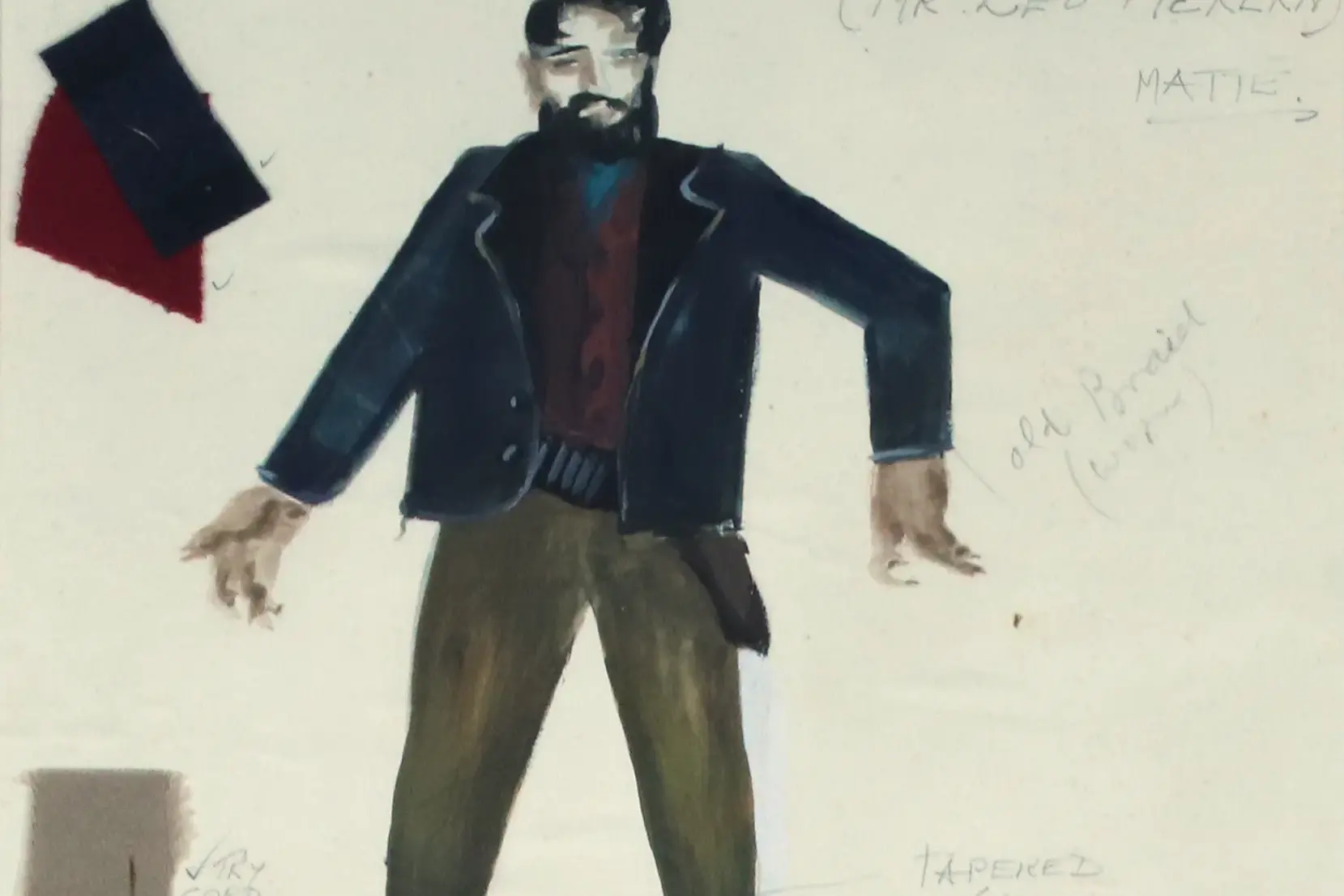 <p>GRAND PLANS: The exhibition includes Desmonde Downing, Ned Kelly as Bushranger 1956, watercolour, pencil, fabric on paper on cardboard, Gift of the Visual Arts Board Contemporary Art Collection, Australia Council, 1984, Benalla Art Gallery Collection.</p>\\n