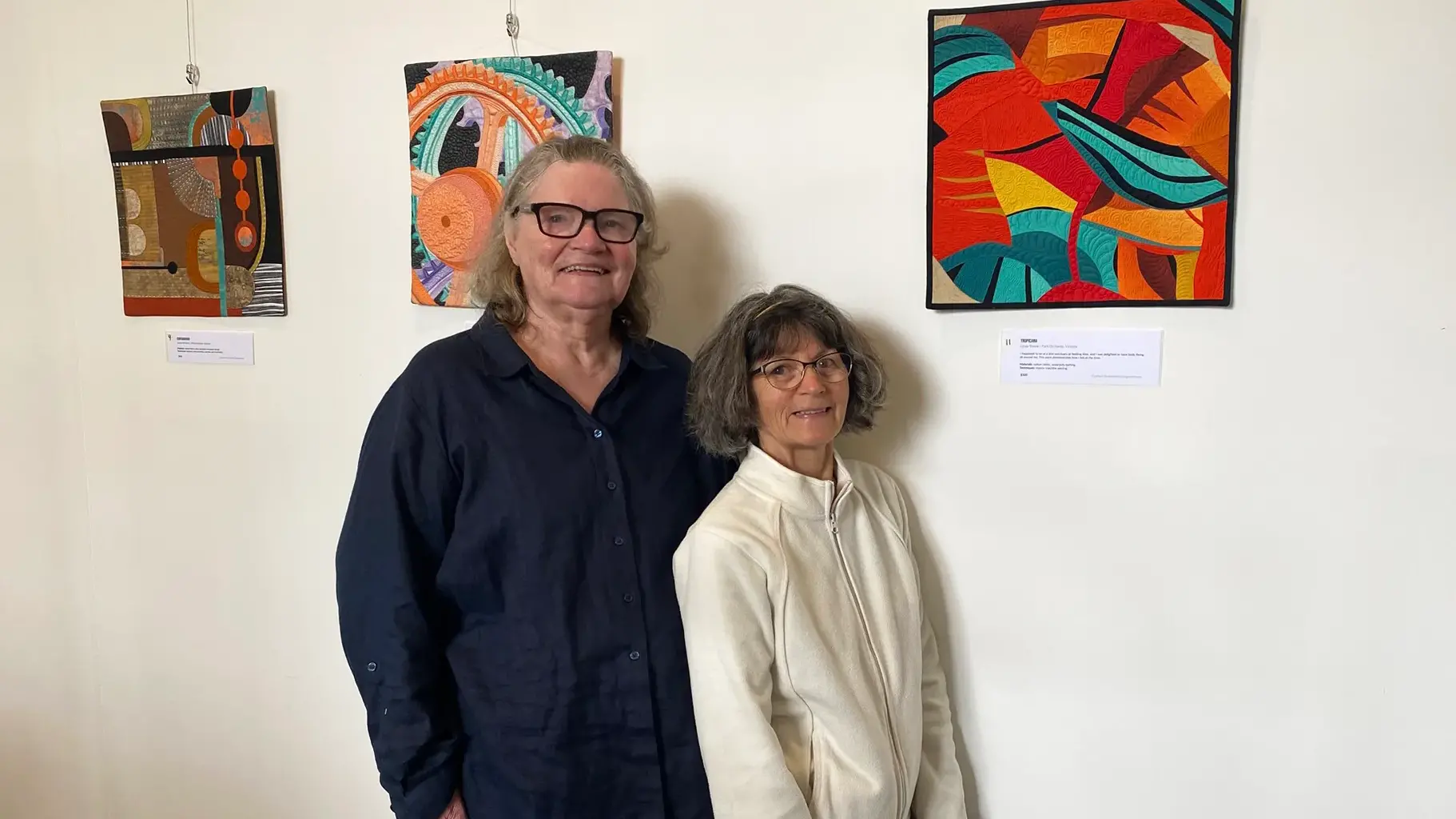 Vibrant textiles artworks on display in Wangaratta Library