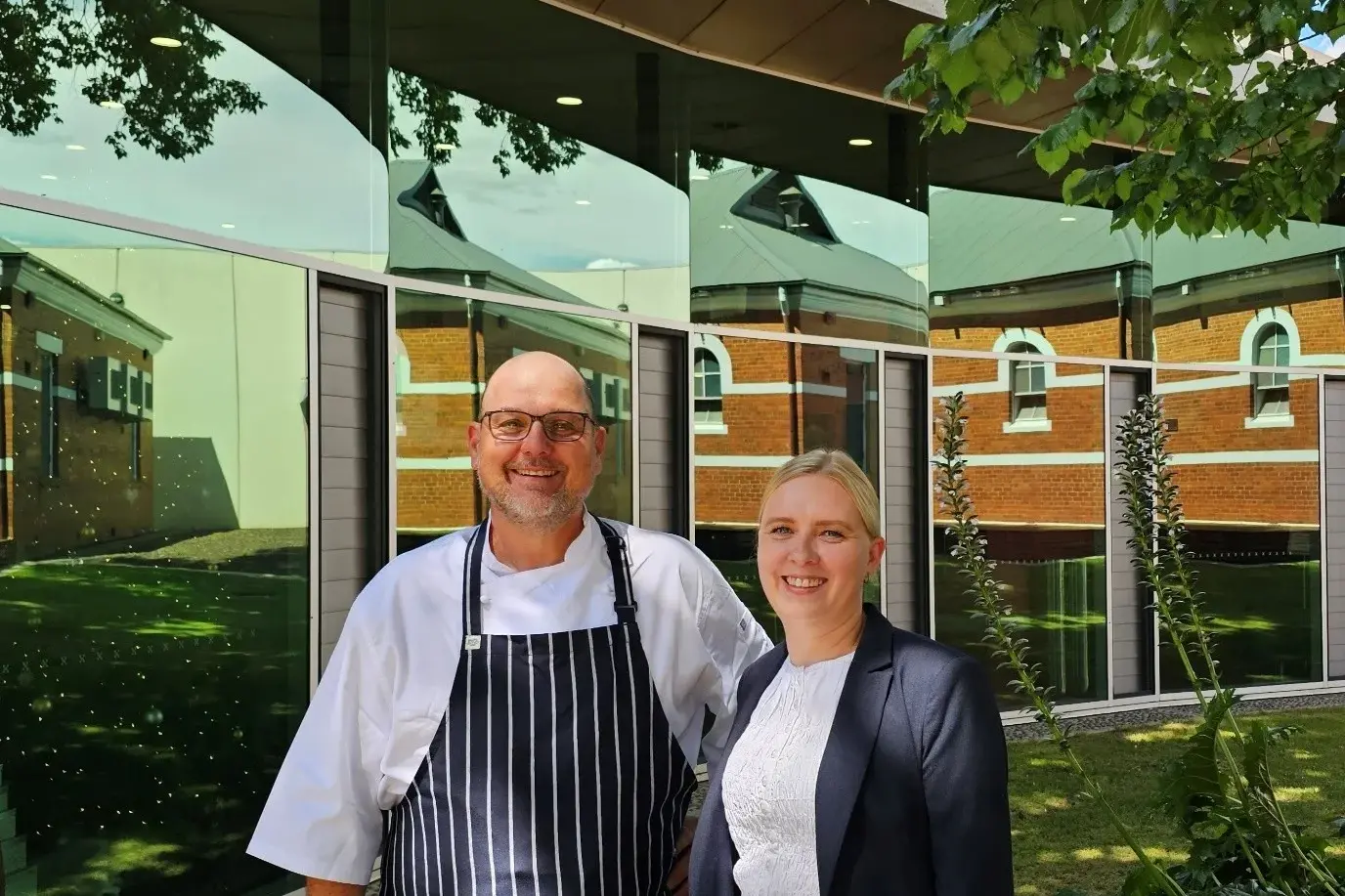 <p>FAREWELL AND WELCOME: New operator Adam Pizzini with outgoing Intermezzo proprietor Sanna Ahonen.</p>\\n