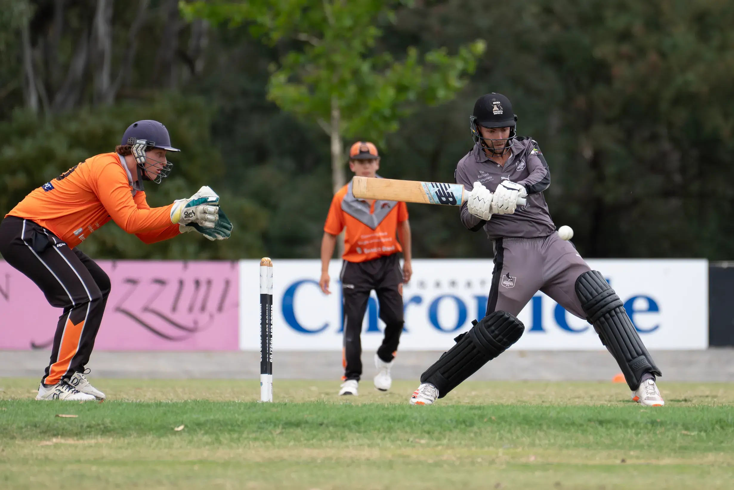 <p>CUT: Nic Bonwick carves the ball through the off side in the Magpies\\' win over Ovens Valley United. PHOTOS: Melissa Beattie</p>\\n