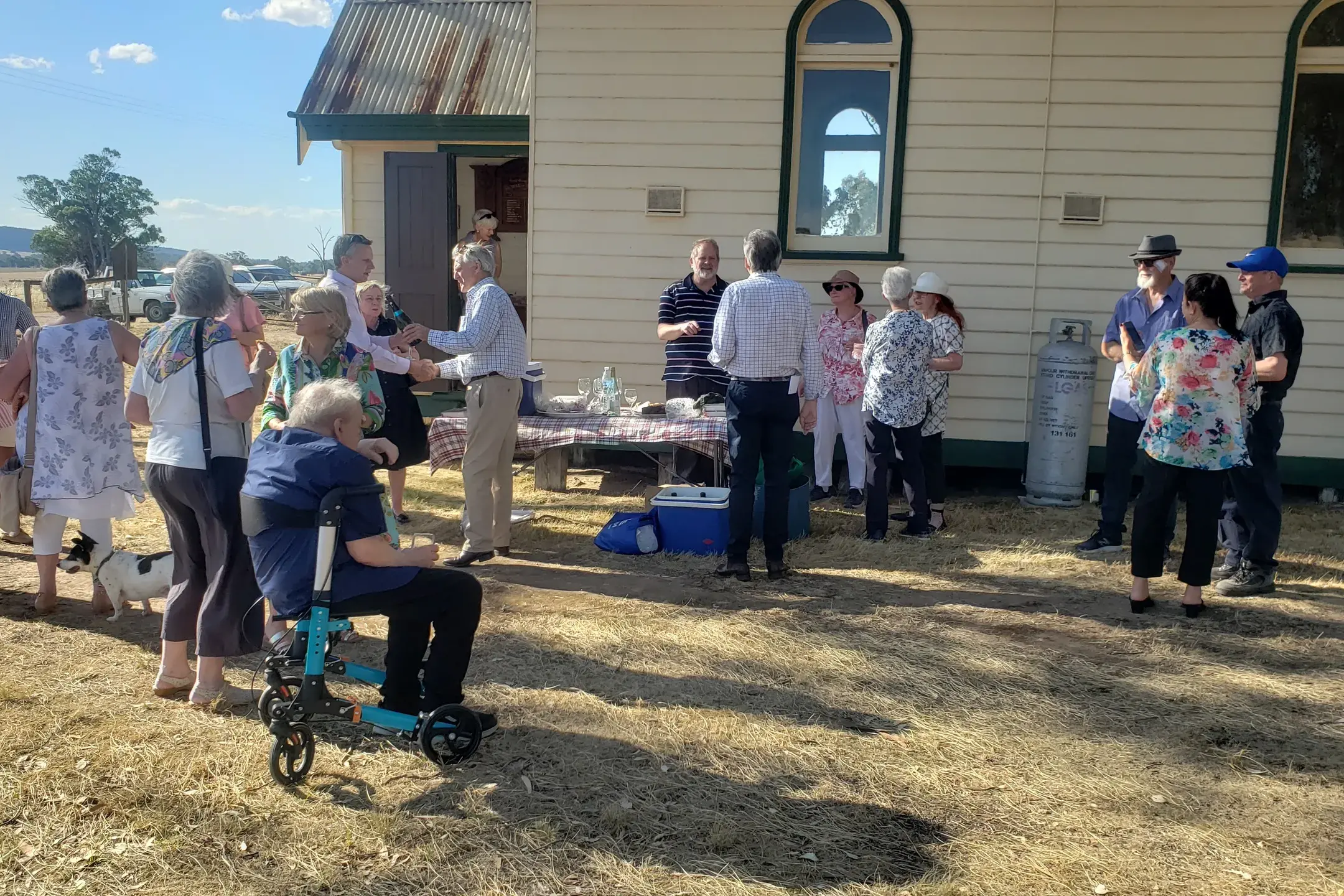 <p>CAROL QUENCHERS: Singers enjoying refreshments following the carols at St George\\'s.</p>\\n