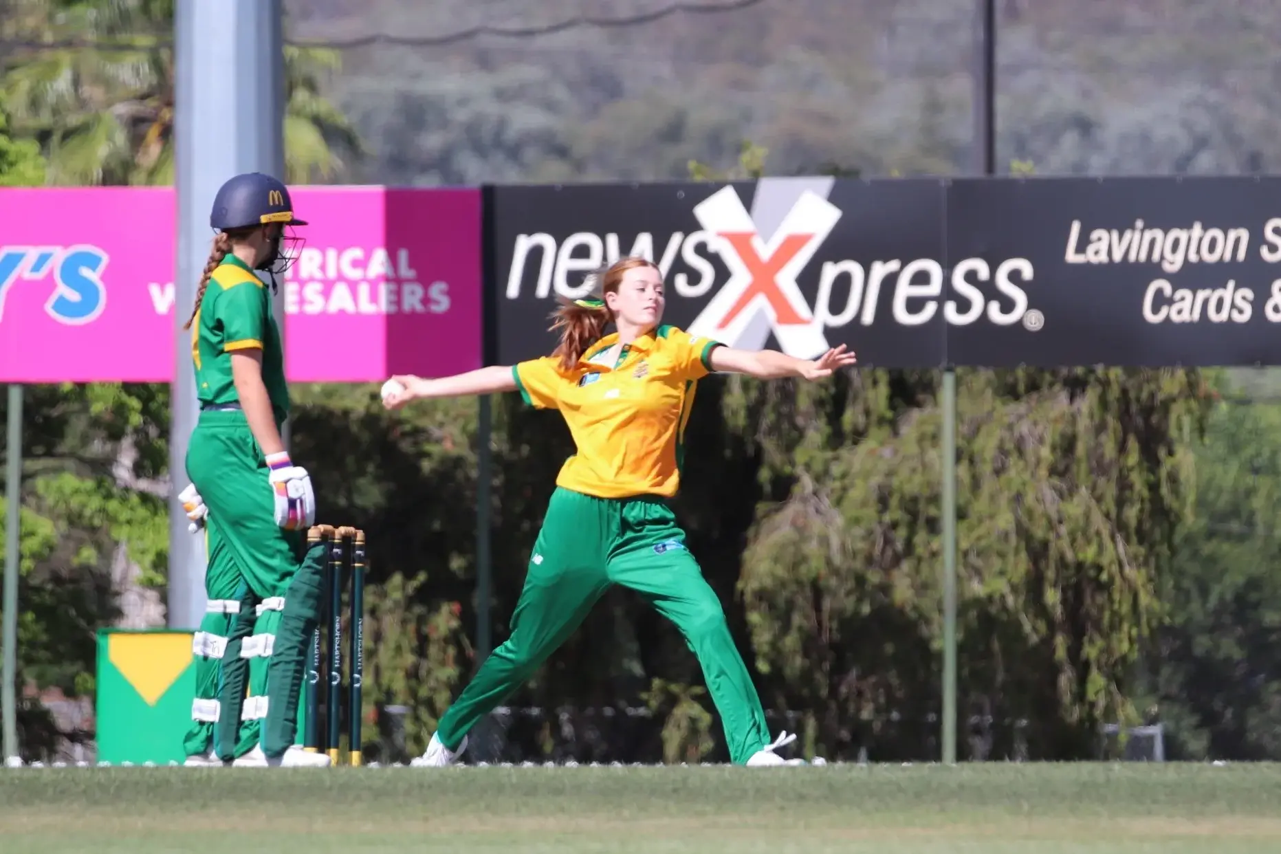 <p>BOWLING: Ava Penney rolls the arm over. PHOTO: Grace Kerwin</p>\\n