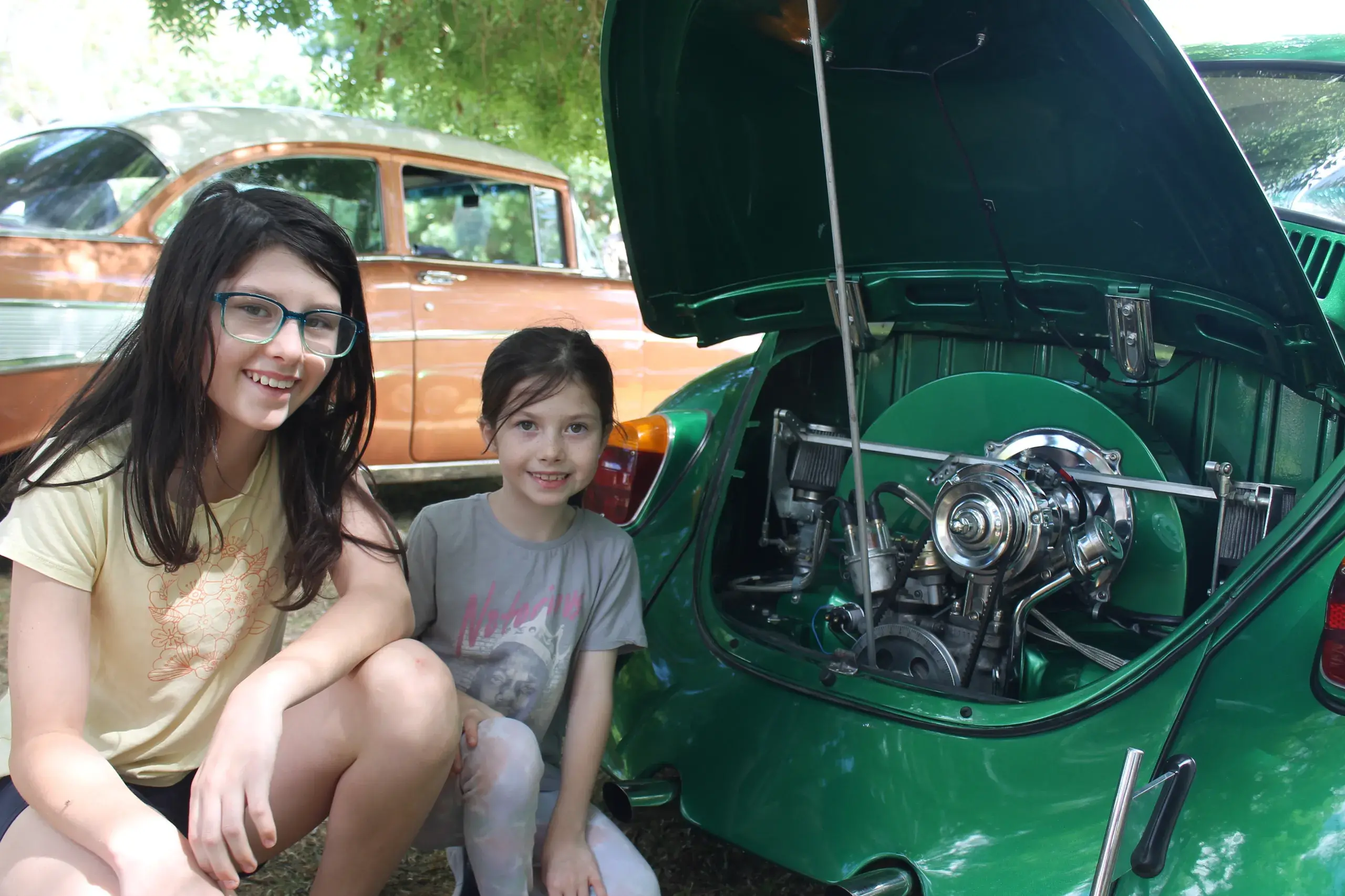 <p>ENGINE IN THE BACK: Sisters Milly (left) and Roseanna Wilson at this year\\'s Wangaratta Rod & Custom Club Show and Shine. The club will receive a $2000 boost for the 2026 event. PHOTO: Bailey Zimmermann</p>\\n