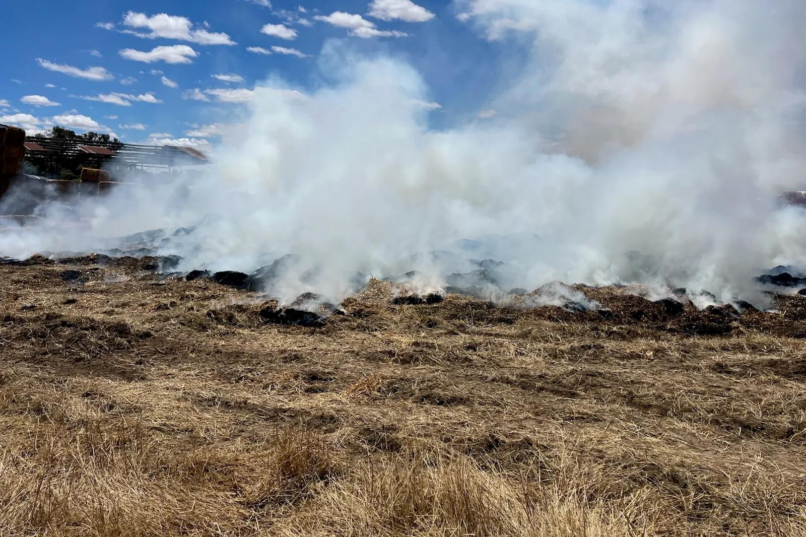 Firefighters halt Peechelba haystack fire