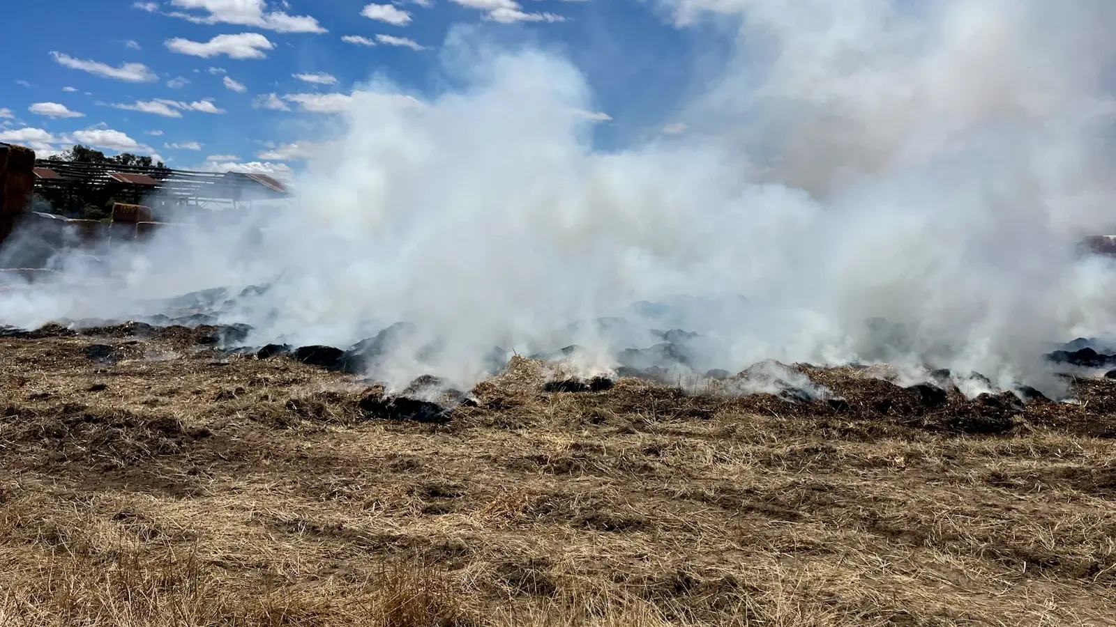Firefighters halt Peechelba haystack fire