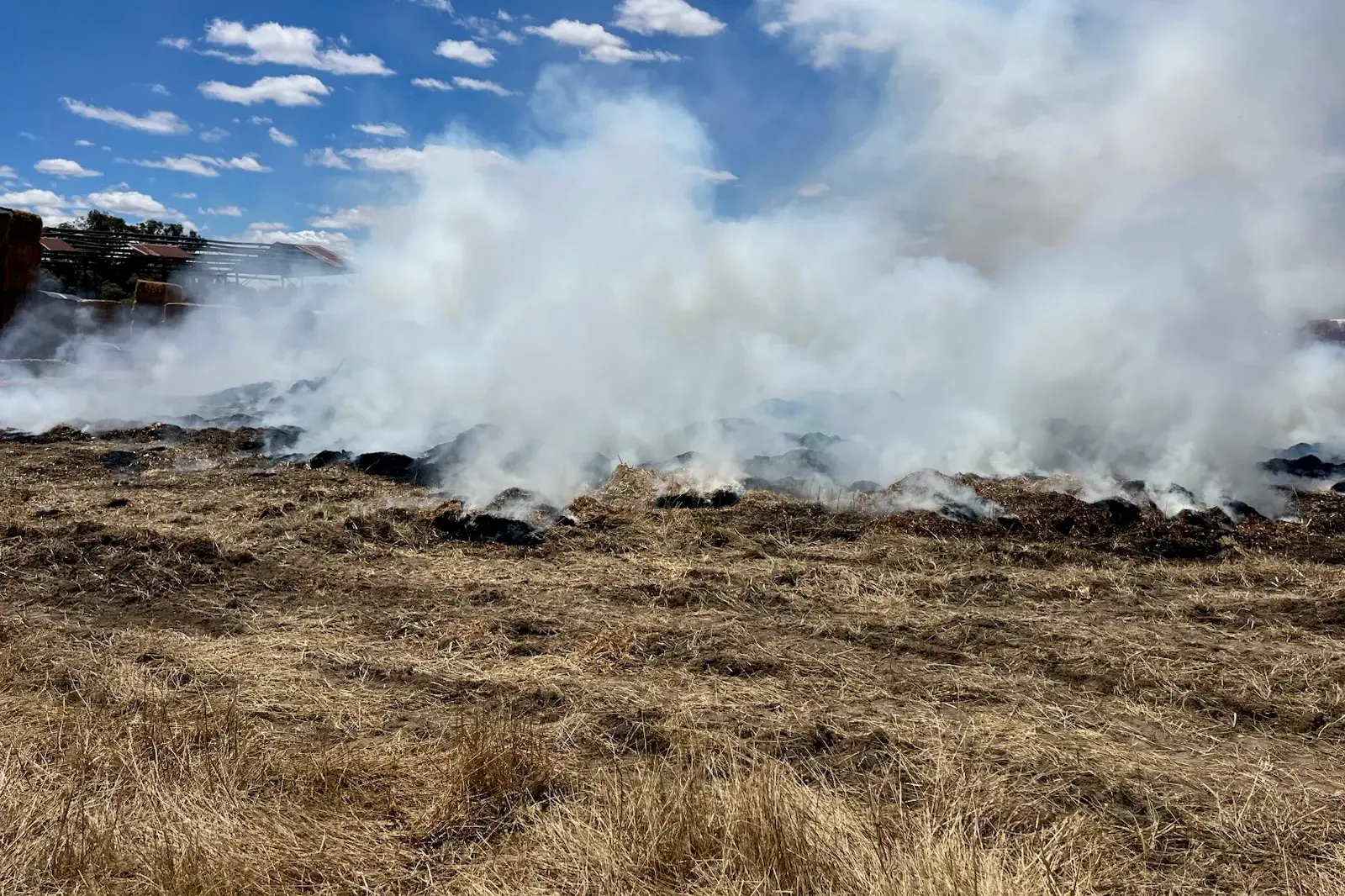 <p>SMOKE SCREEN: Four local CFA units attended to a haystack fire at Peechelba on Monday.</p>\\n
