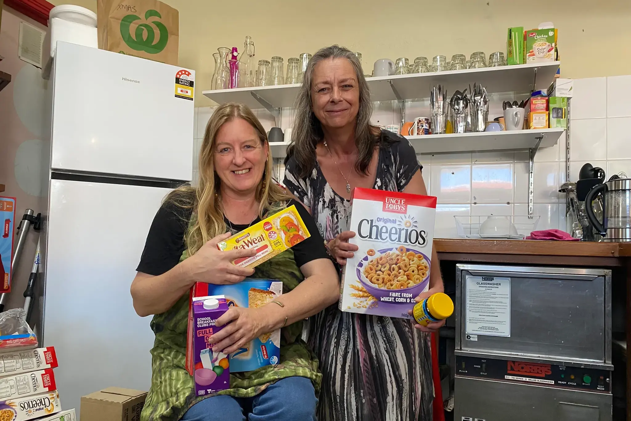 <p>PART OF THE VILLAGE: Di Duursma (left) and Leah Whitnell are part of the community at Zac\\'s Place who are welcoming everyone to be part of the village.</p>\\n