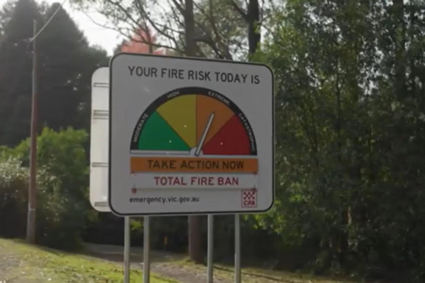 Total Fire Ban for North East on Thursday