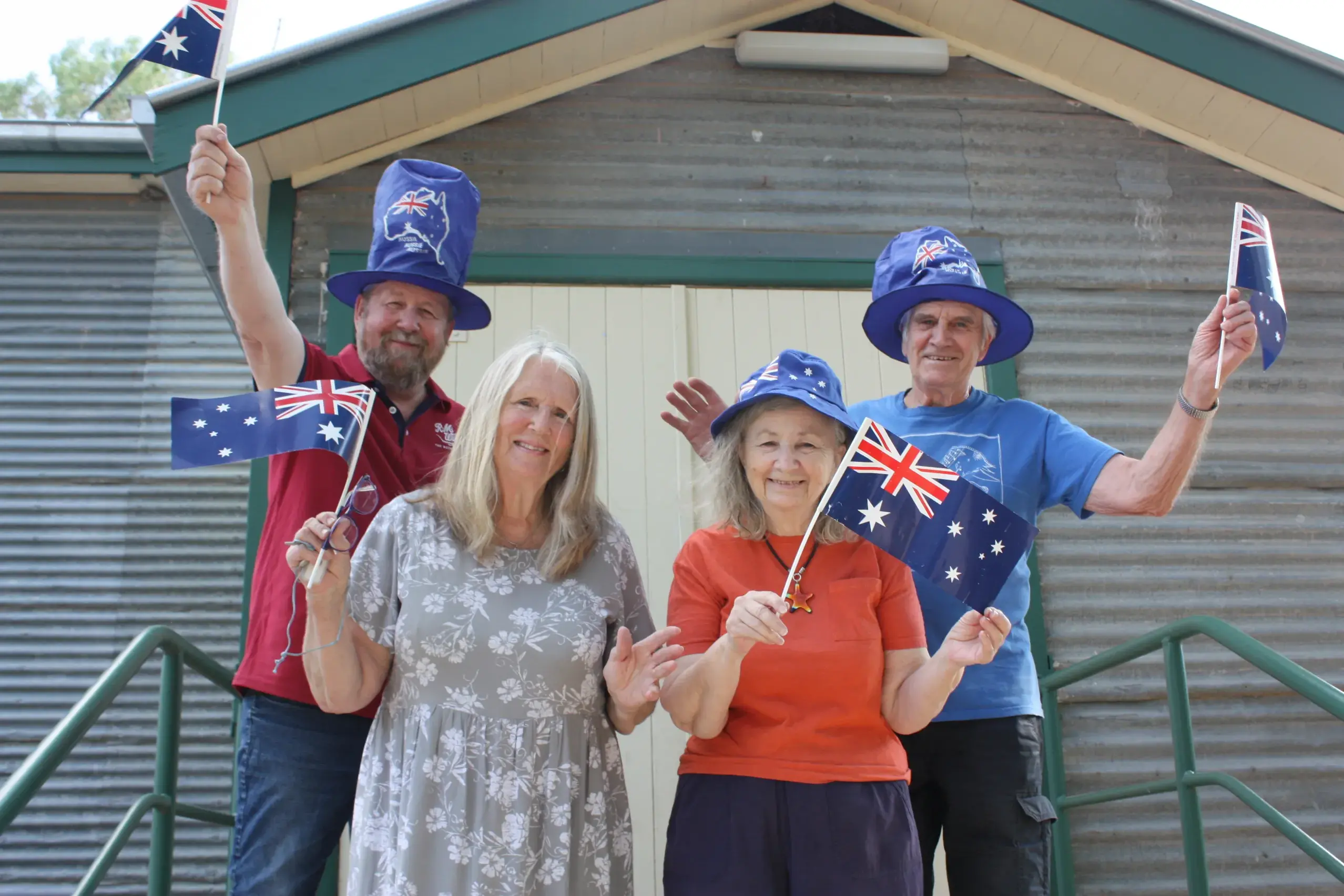<p>COMMUNITY SPIRIT: The community is invited to join Doug Oldmeadow, Judy Scoullar, Cheryl Bell and John Bell at the Eldorado Memorial Hall for its 20th annual Australia Day event on Monday, 26 January at 6pm. PHOTOS: Jordan Duursma </p>\\n