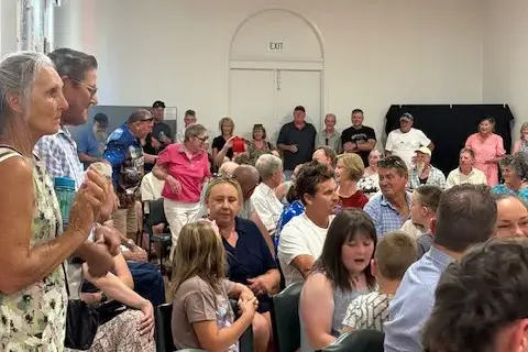 <p>COMMUNITY: Around 100 people gathered at the Milawa Hall for this year\\u2019s Milawa/Oxley Australia Day event.</p>\\n