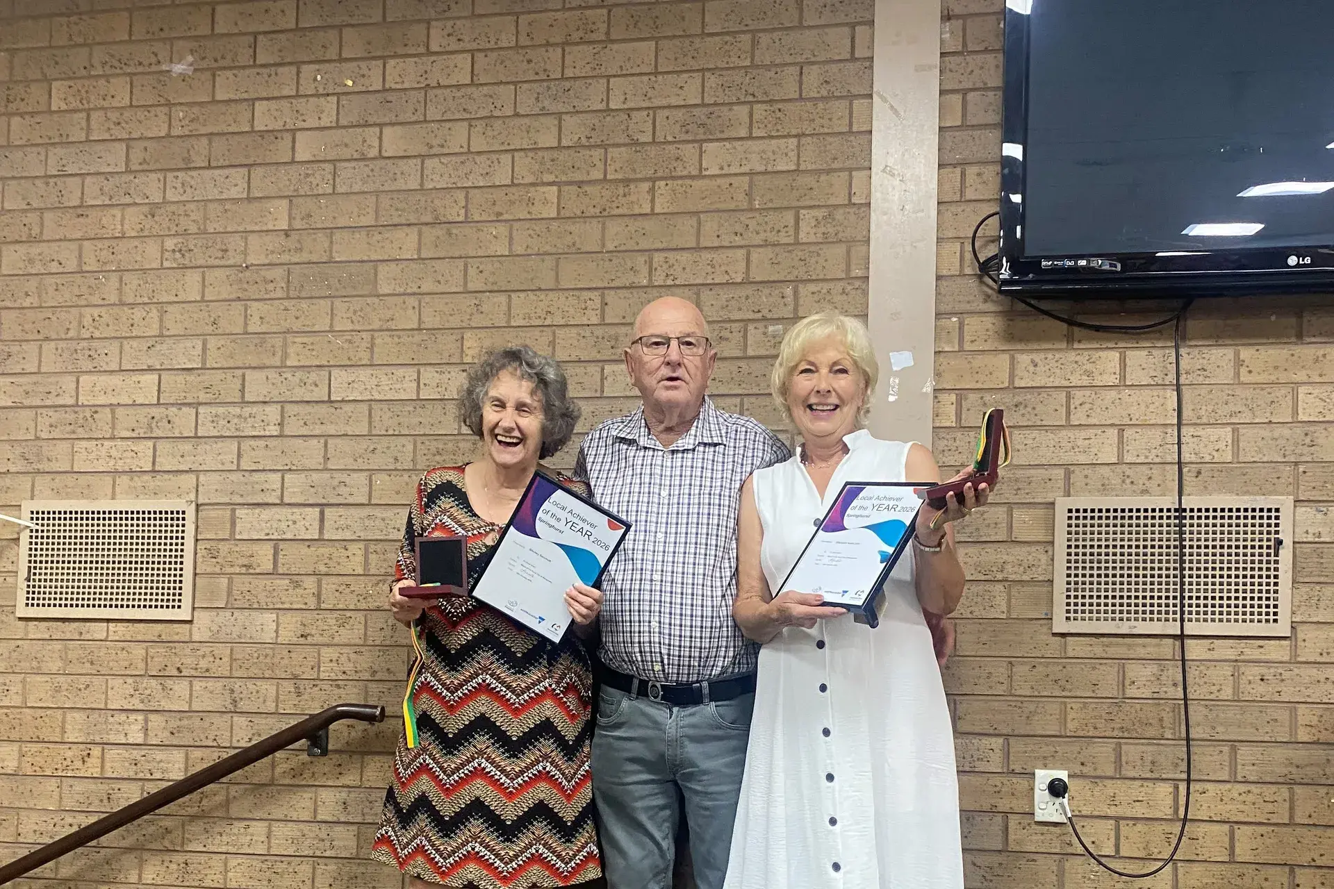 <p>RECOGNISED: Local Achiever Award recipients (left) Sherley Sammutt and (right) Jill Nash with (centre) Cr Harvey Benton.</p>\\n
