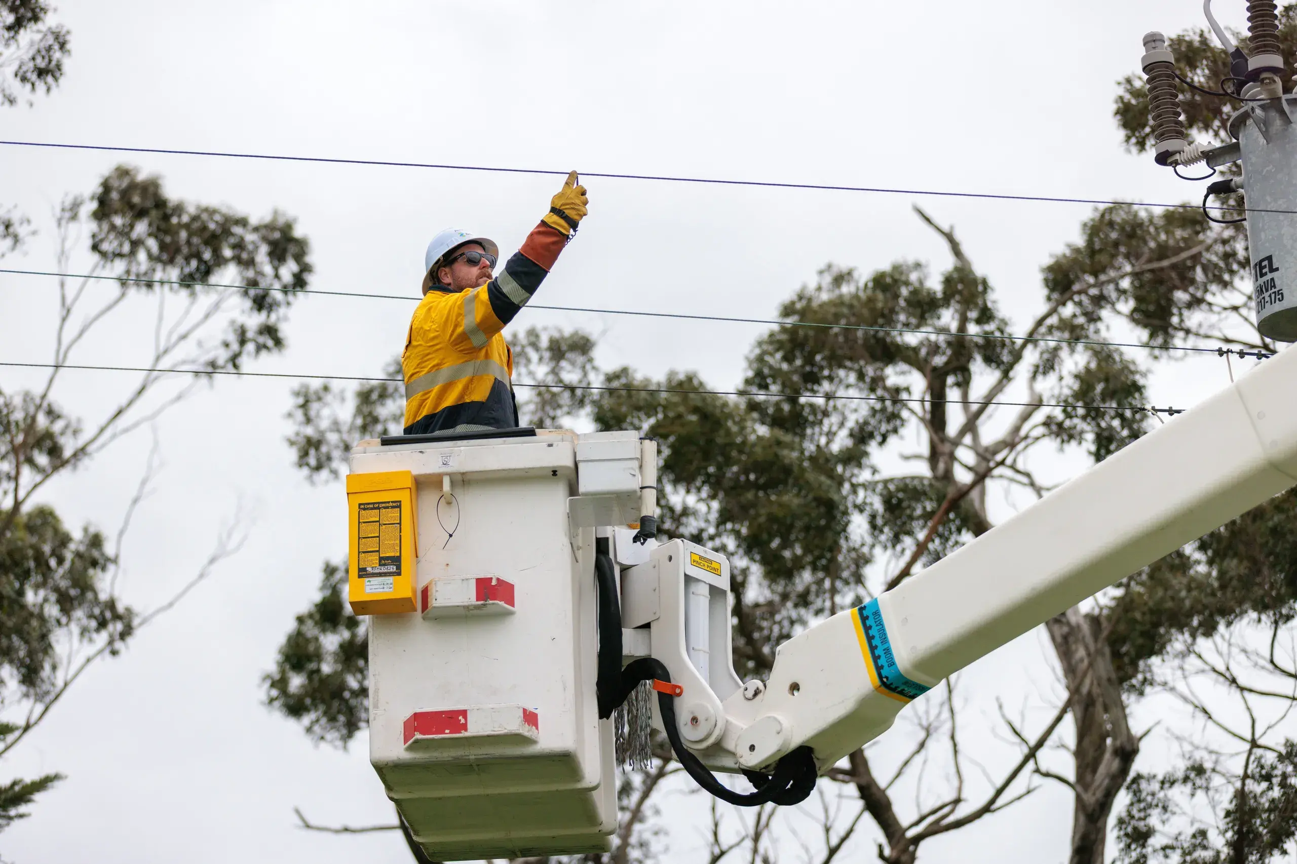 <p>IN DEMAND: Ausnet crews have been busy this week repairing blown fuses caused by the extreme heat and high demand. PHOTO: Ausnet</p>\\n