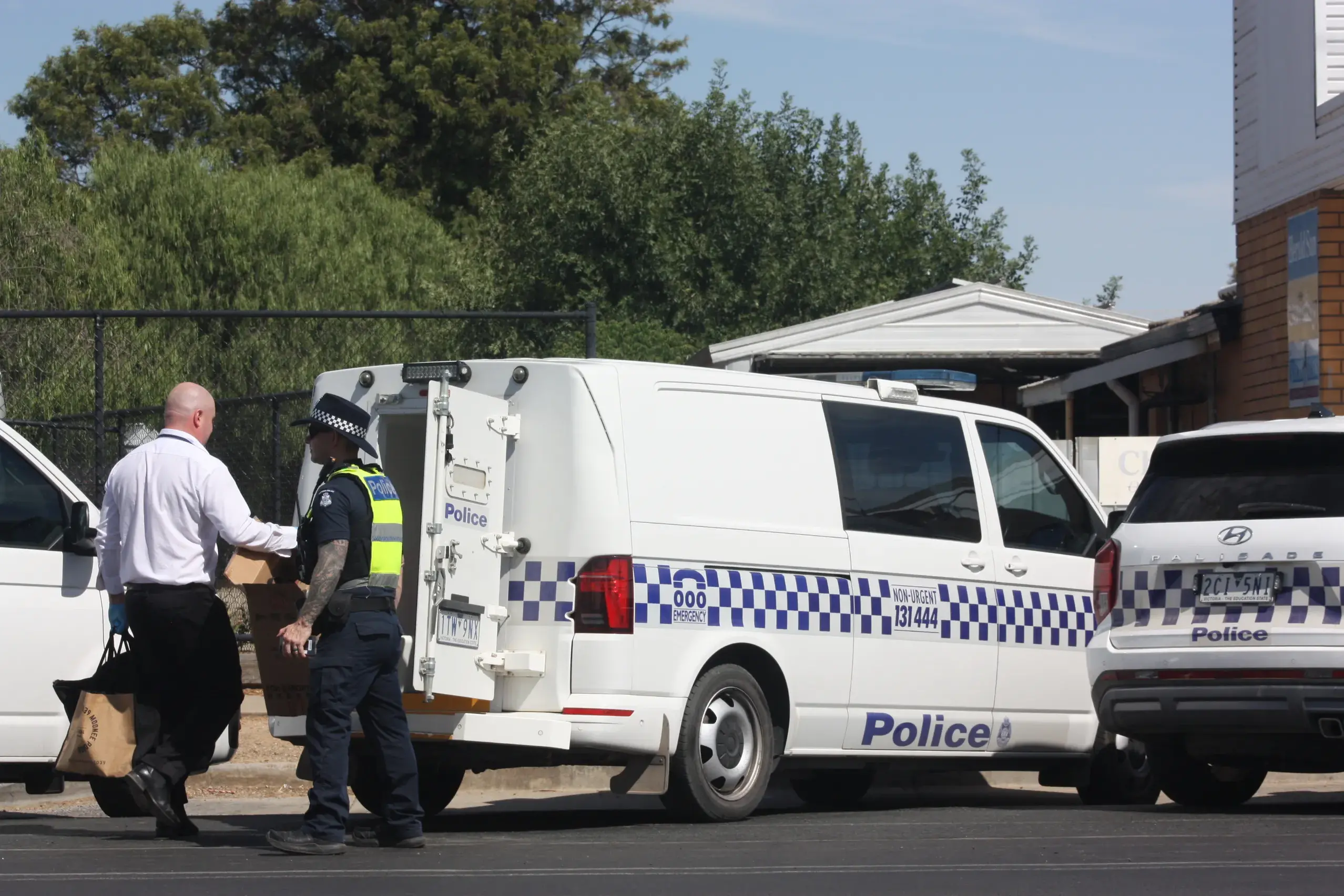 <p>TAKE IT AWAY: Police seized a large haul of allegedly illicit vapes and tobacco during a raid of a Phillipson Street tobacconist which was subject to an alleged burglary Wednesday morning. PHOTO: Grace Fredsberg</p>\\n