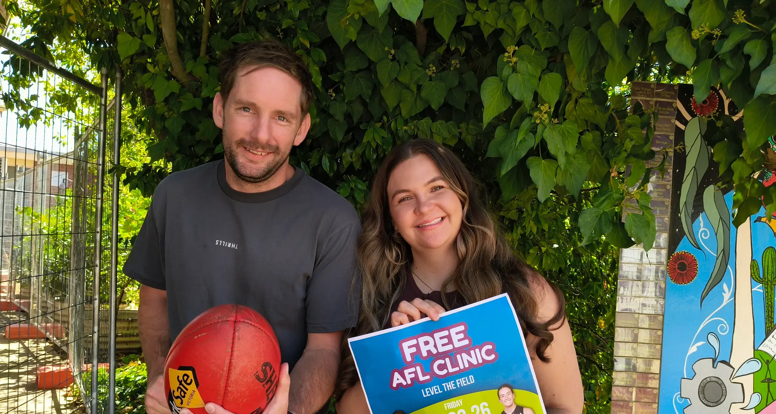 AFL stars help ‘Level the Field’ for local youth