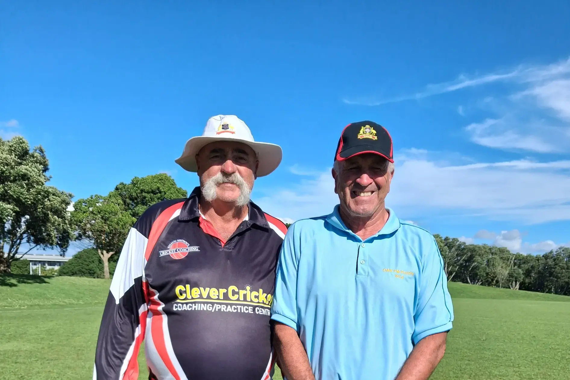 <p>TOUR OF A LIFETIME: Ian Gambold (right) alongside Merv Hughes on tour in New Zealand.</p>\\n