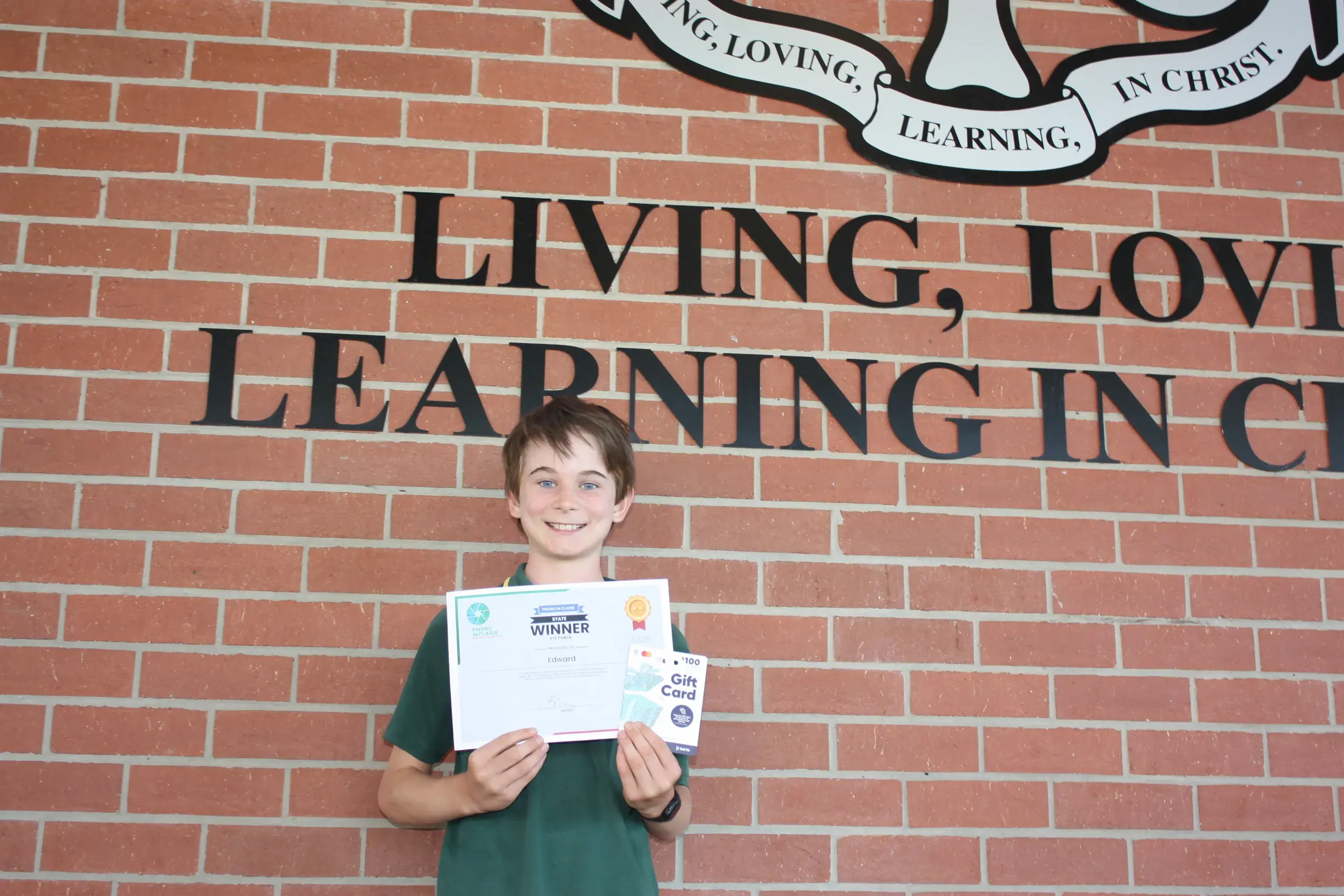 <p>CREATIVE MIND: Nine-year-old Edward Hunter was chuffed to find out he had won the Victorian State Primary School \\'Premio In classe\\' competition, receiving a certificate and an $100 voucher for his stellar achievement. </p>\\n