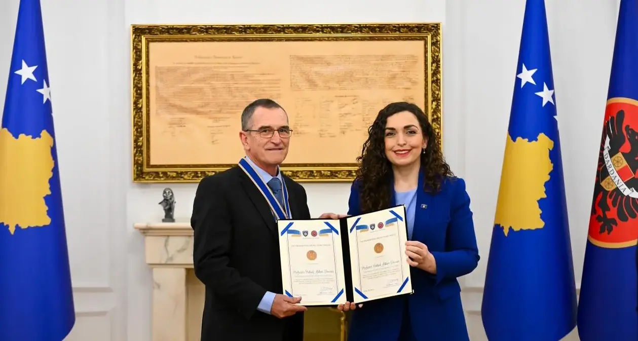 Paddy awarded Kosovo’s highest humanitarian honour for his help