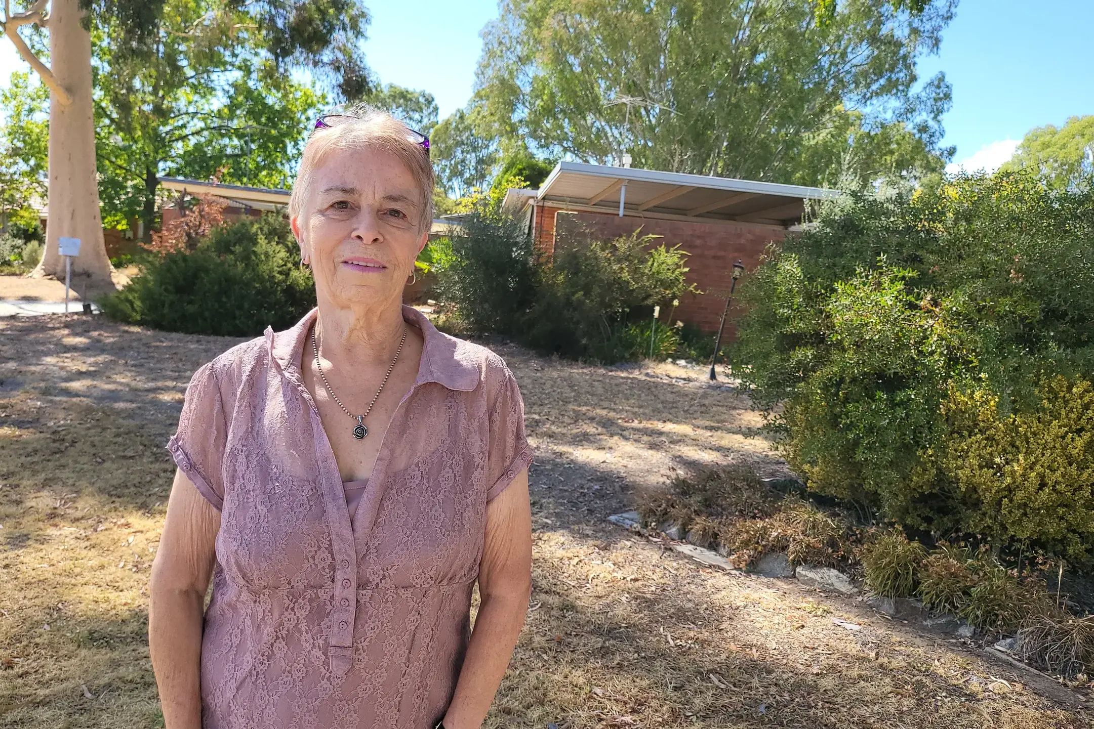 <p>HOLD ONTO HISTORY: Chris Spencer wants her house and others protect to maintain the Bruck House precinct in Wangaratta. PHOTO: Steve Kelly</p>\\n