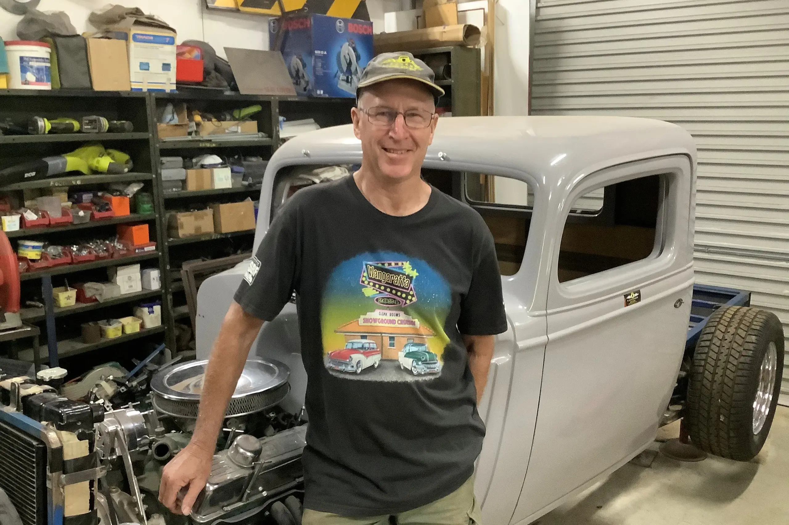 <p>ON THE WAY TO \\'THE PRISTINE PICKUP\\': Craig Millar with his 1934 Chev pickup featuring a hand-built fibreglass cab and a custom pickup bed. PHOTO: Geoff Hope</p>\\n