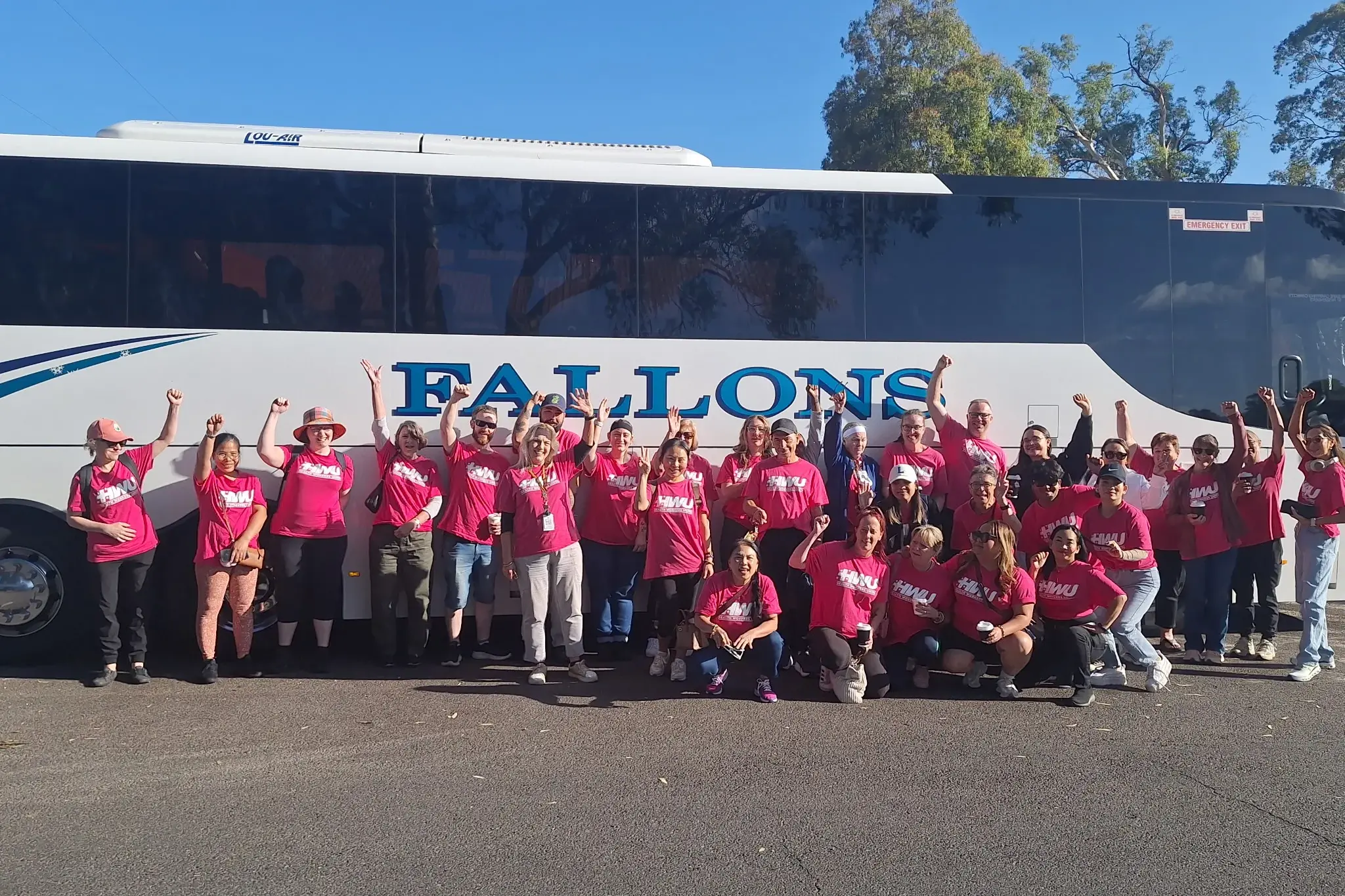 <p>WE DESERVE BETTER: 24 union members from Northeast Health Wangaratta and 10 from Albury Wodonga Health to joined a protest demonstration at the new Footscray Hospital last week. </p>\\n