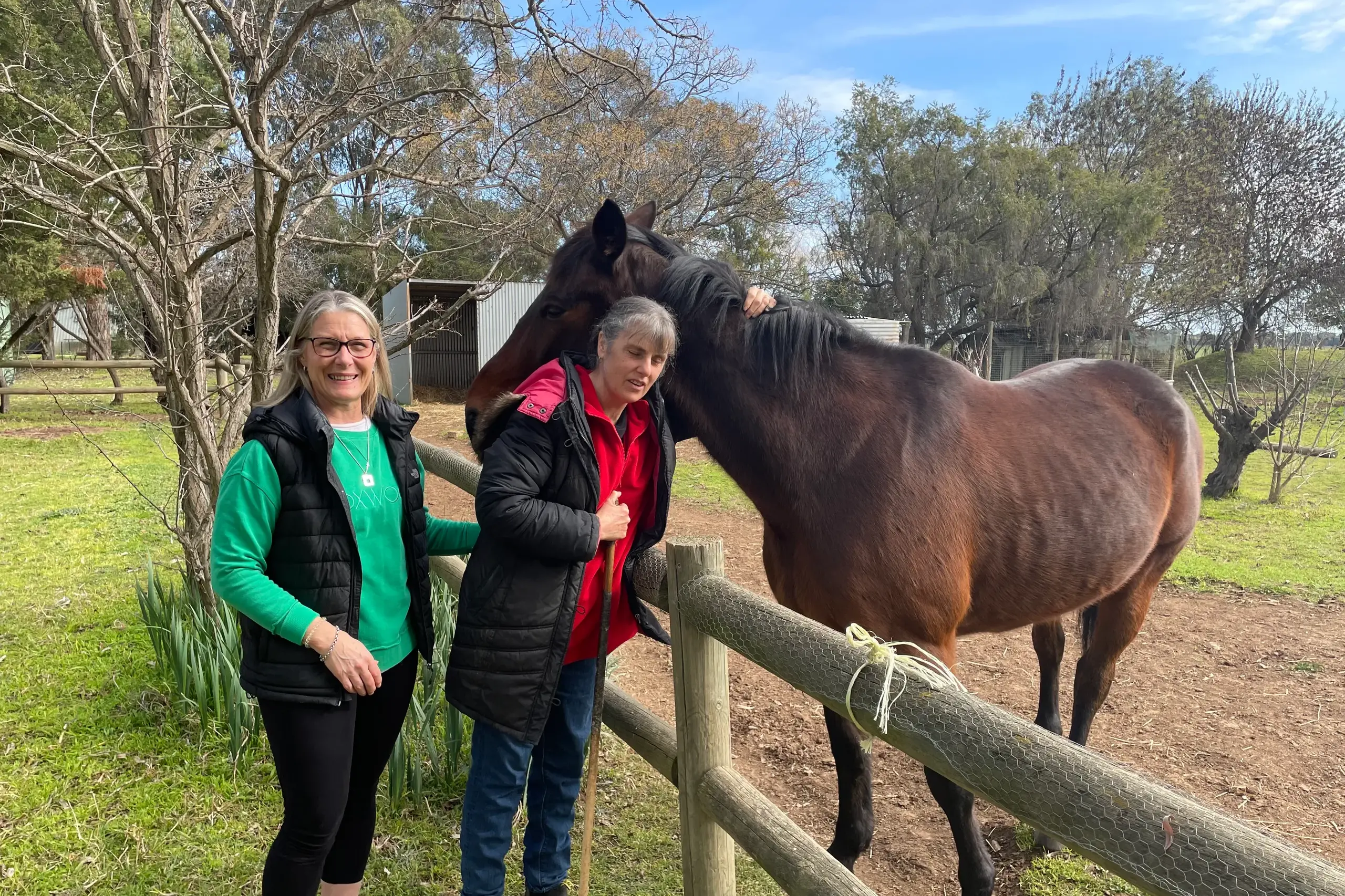 <p>SHARING LIVED EXPERIENCES: Local area coordinator Fiona Brown (left) with NDIS participant Wendy Harding, whose story features in the \\'In Reach\\' newsletter. </p>\\n