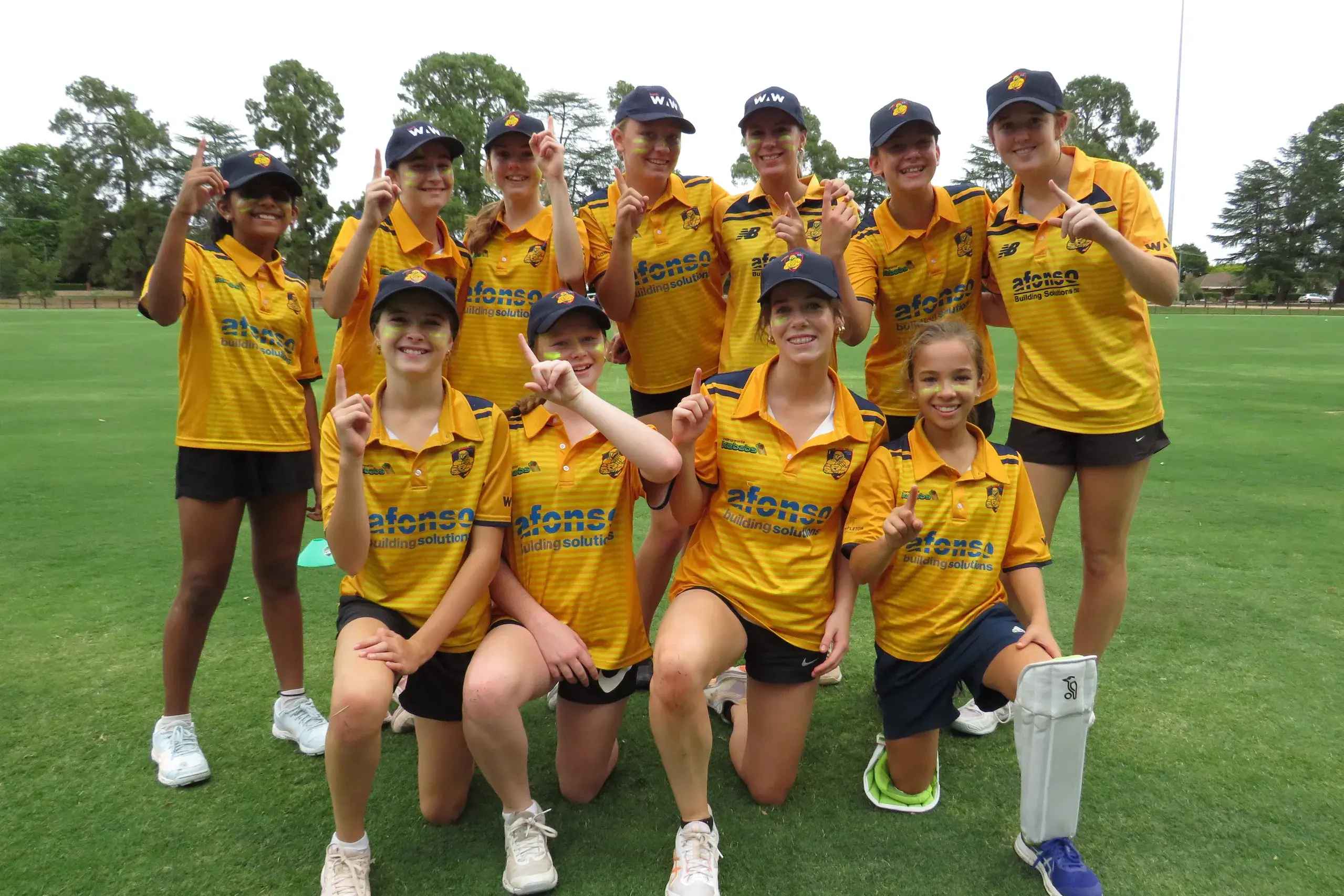 <p>ALL SMILES: Rovers United Bruck took out Sunday\\'s Wangaratta and District Cricket Association All Girls Cricket League grand final at Wareena Park, with a decisive victory over Wangaratta Magpies. The winning team comprised (back) Ira Kothale, Layla Hill, Kiana Lane, Macy Boschetti, Mahlee Hartwig, Neve Cresswell, Stephanie Parsons, (front) Ava Elkington, Milla McNamara, Maisie Palmer and Phoebe Cresswell.  PHOTO: Simone Kerwin</p>\\n