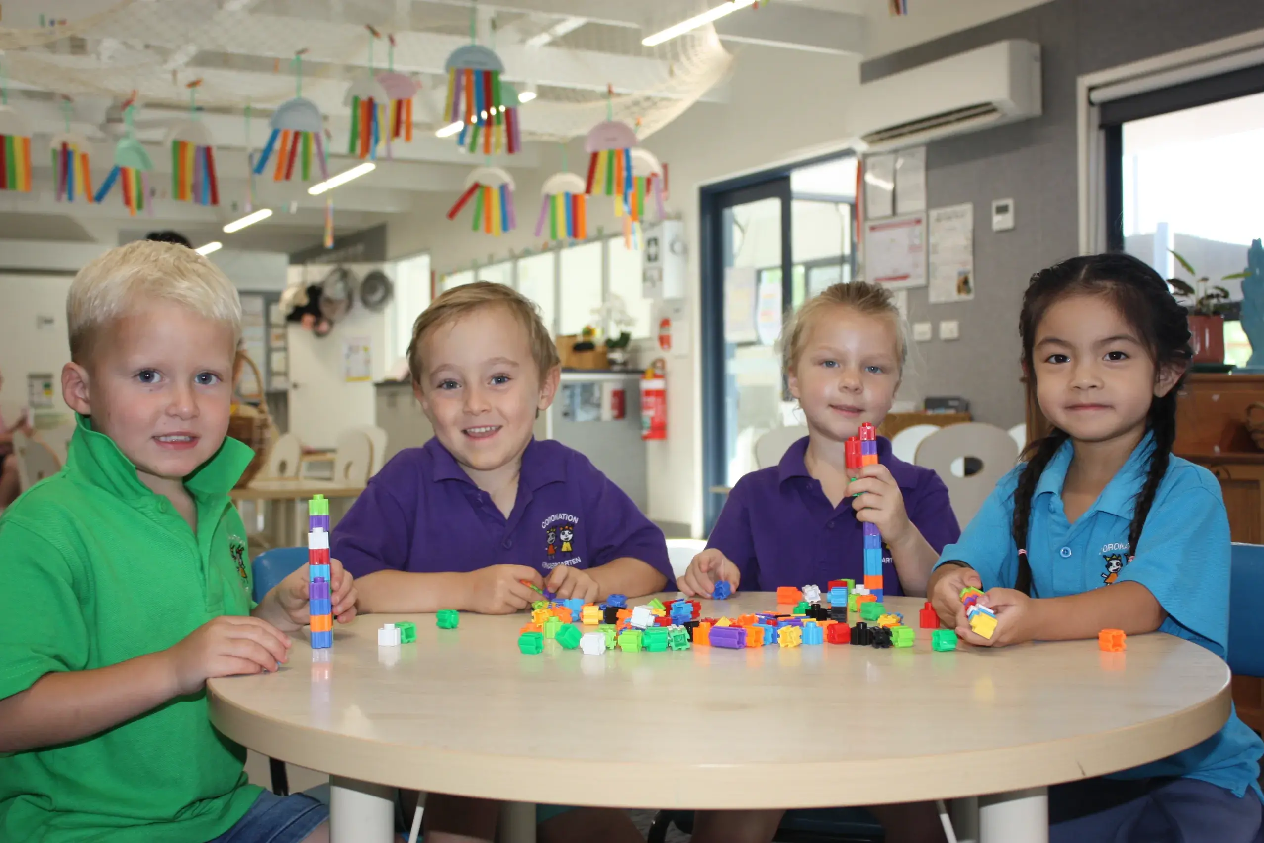 <p>PLAY TIME UPGRADE: Coronation Kinder\\'s Paddy McConachy, Max Gigliotti, Maddison Larkin and Athena Raine Panganiban are excited to explore all the new sensory equipment at their kindergarten through the Victorian government\\'s Building Blocks grants program. PHOTOS: Grace Fredsberg</p>\\n