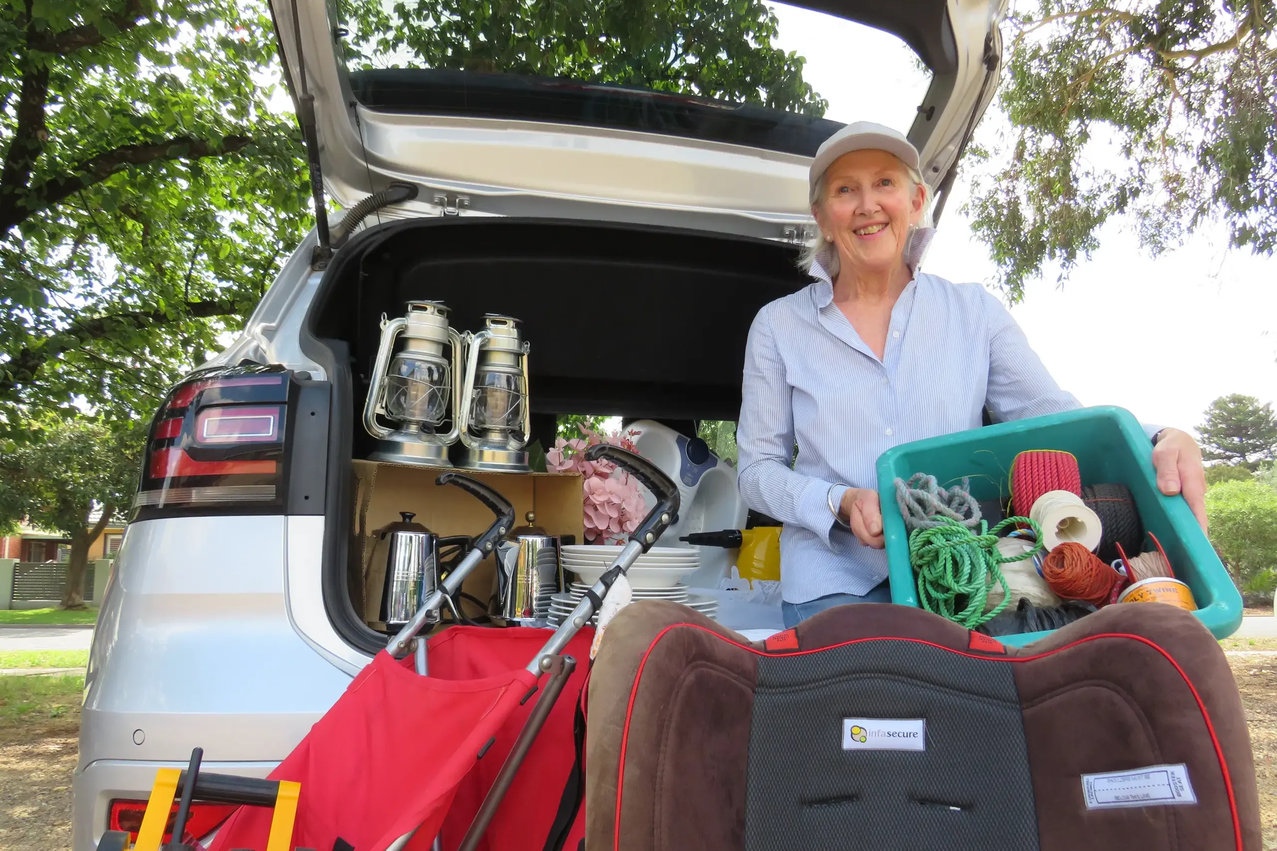<p>LOTS ON OFFER: Robyn Coles shows a selection of items which will be available at the car boot sale being staged in the carpark of St Michael\\'s Anglican Church on Saturday, 14 March.  PHOTO: Simone Kerwin</p>\\n