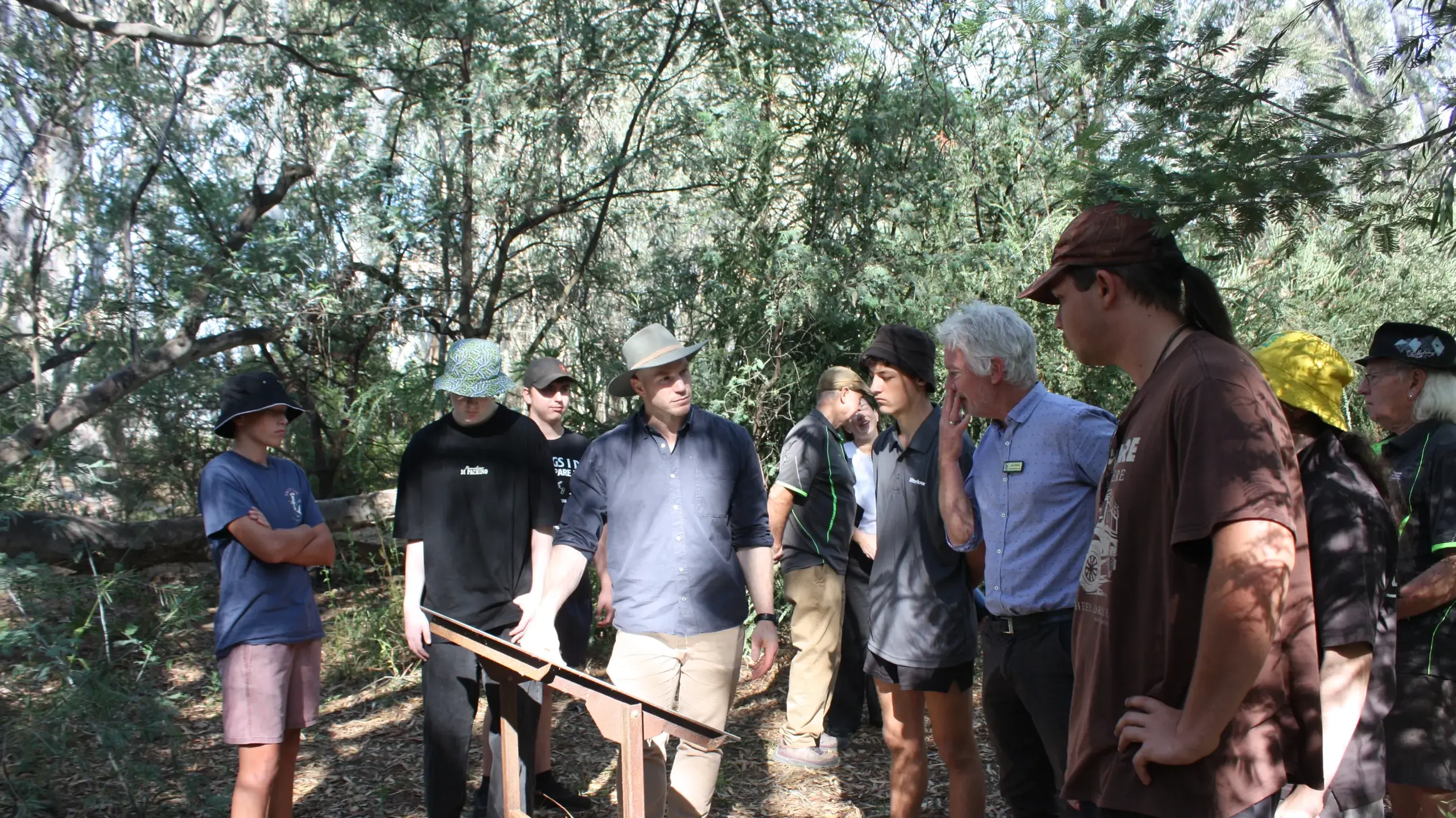 Senator Pocock visits Borinya to hear students’ voices and see environmental work