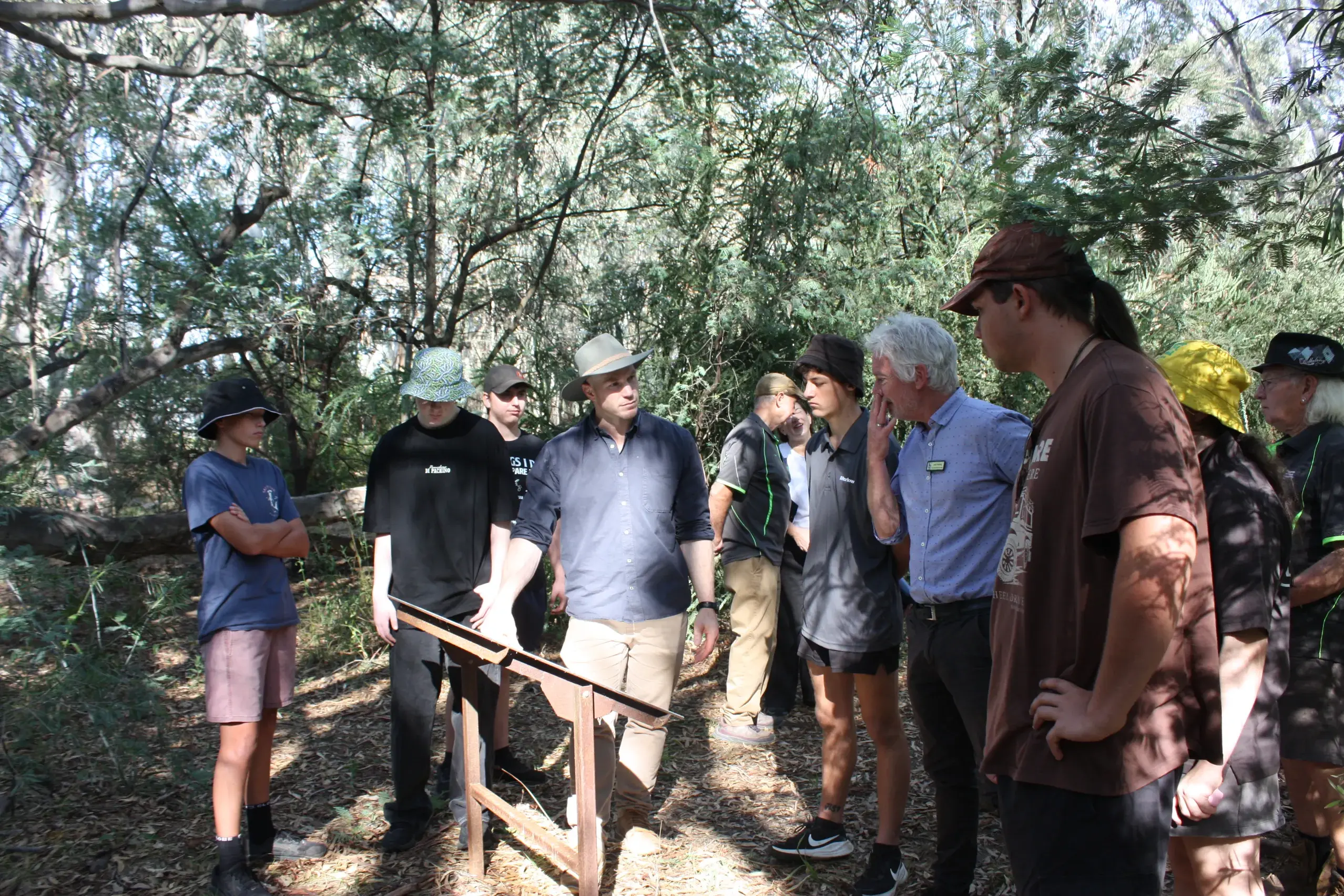 <p>ENVIRONMENTAL LEARNING: Pastoral care and wellbeing senior leader Josh Hartwig and students shared their hands-on environmental work at the Mullinmur Billabongs with Senator David Pocock.</p>\\n