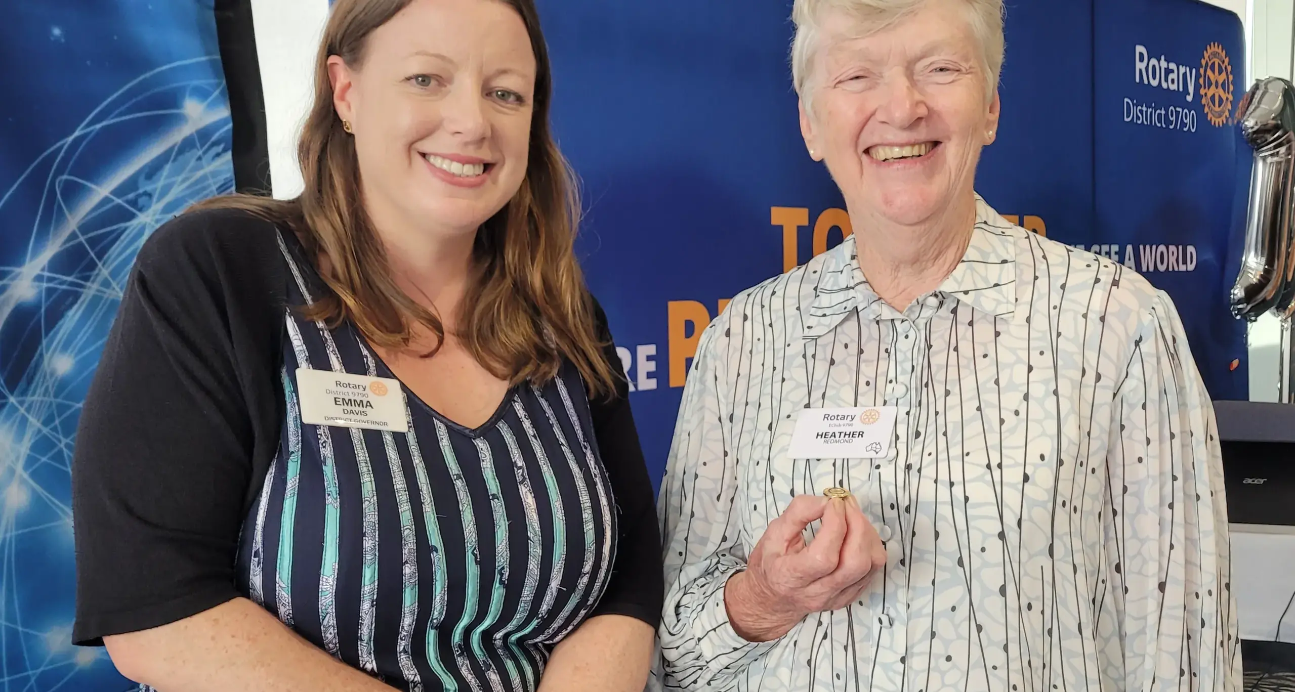 Rotary e-Club member acknowledged with Paul Harris Fellowship