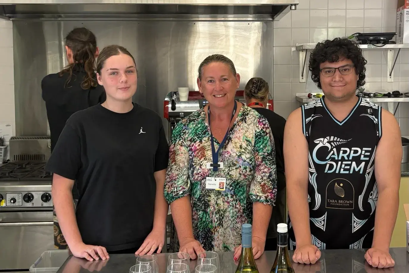 <p>IN TRAINING: Recent course attendees Adelaide Smith and Matthew Moncrieff with trainer Jo Dean (centre).</p>\\n