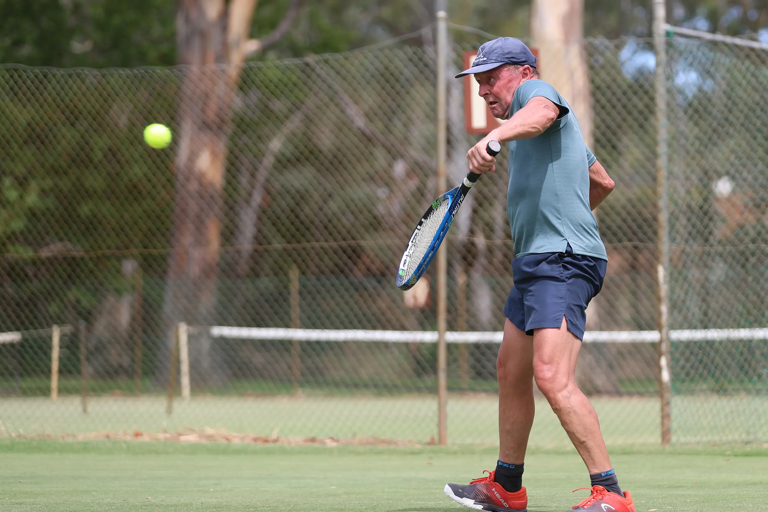 <p>BACK TO YOU: Ashley Weston returns the ball back over the net. PHOTO: Melissa Beattie</p>\\n