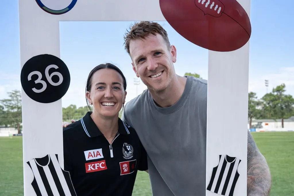 <p>SUPPORTING YOUNG PEOPLE: AFLW Collingwood midfielder Airlie Runnalls and AFL premiership player Dane Swan spent the afternoon running skills, drills and activities with local young people.</p>\\n